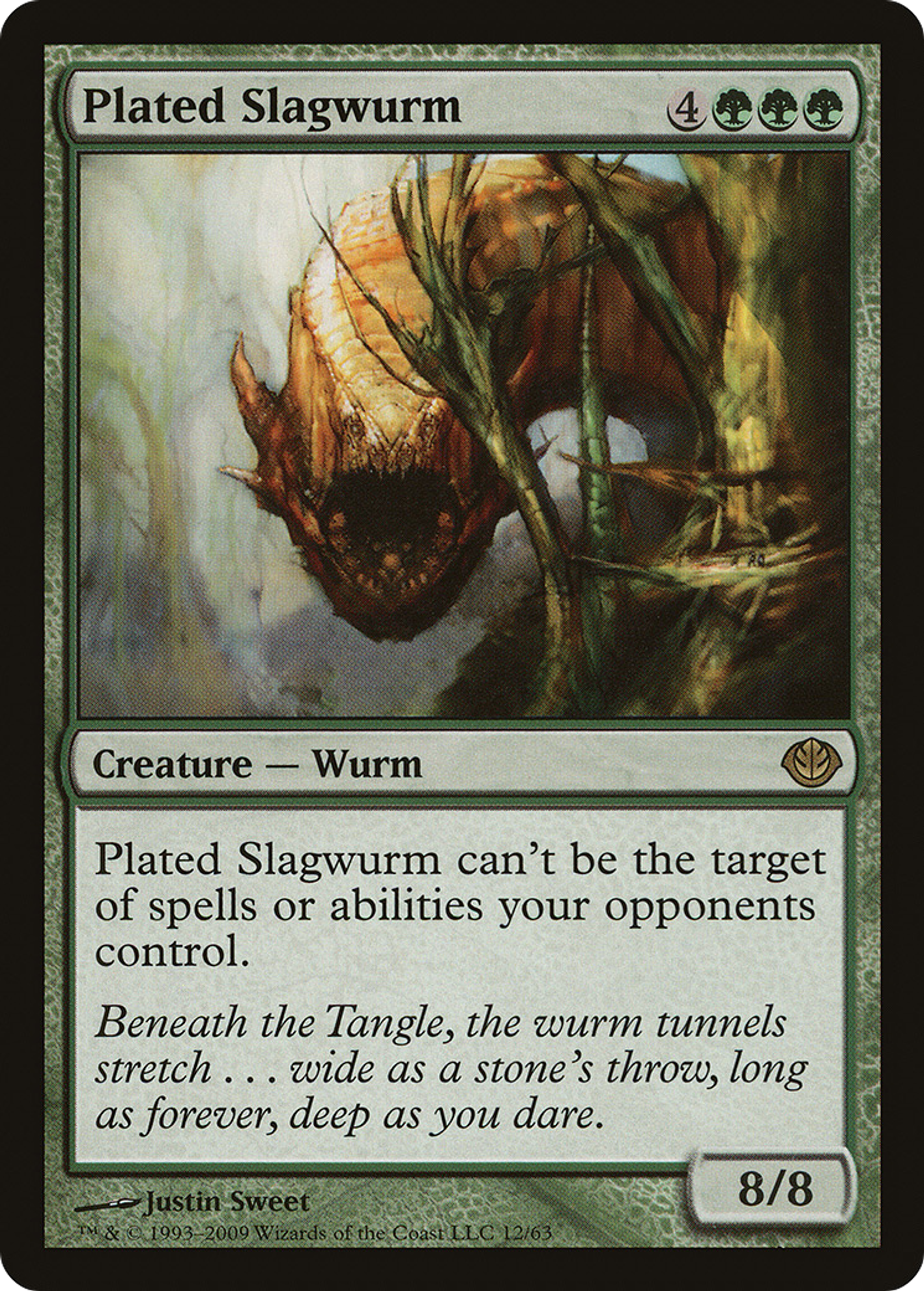 Plated Slagwurm — Duel Decks: Garruk vs. Liliana — Magic: The Gathering