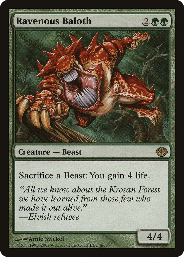 Ravenous Baloth — Duel Decks: Garruk vs. Liliana — Magic: The Gathering