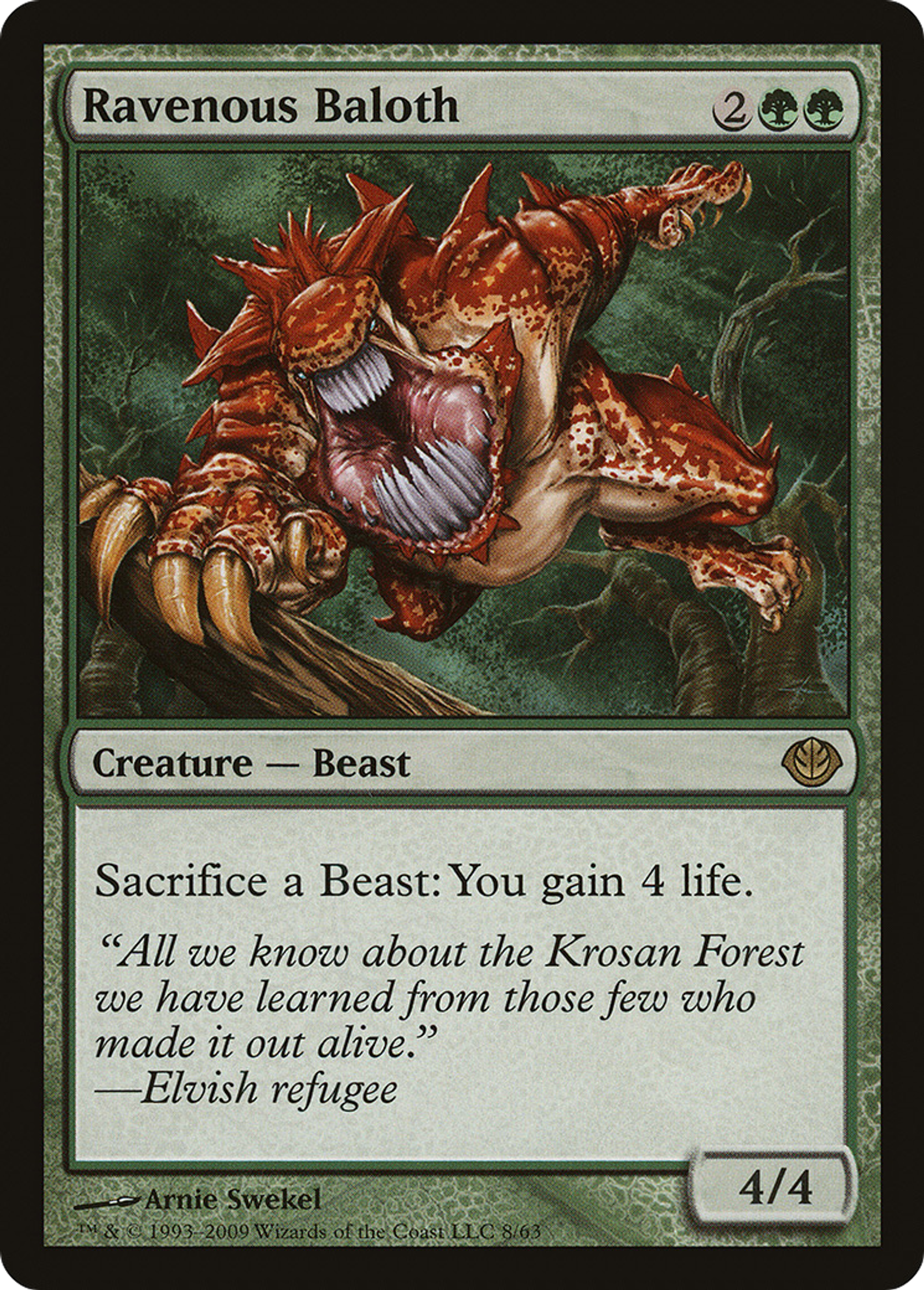 Ravenous Baloth — Duel Decks: Garruk vs. Liliana — Magic: The Gathering