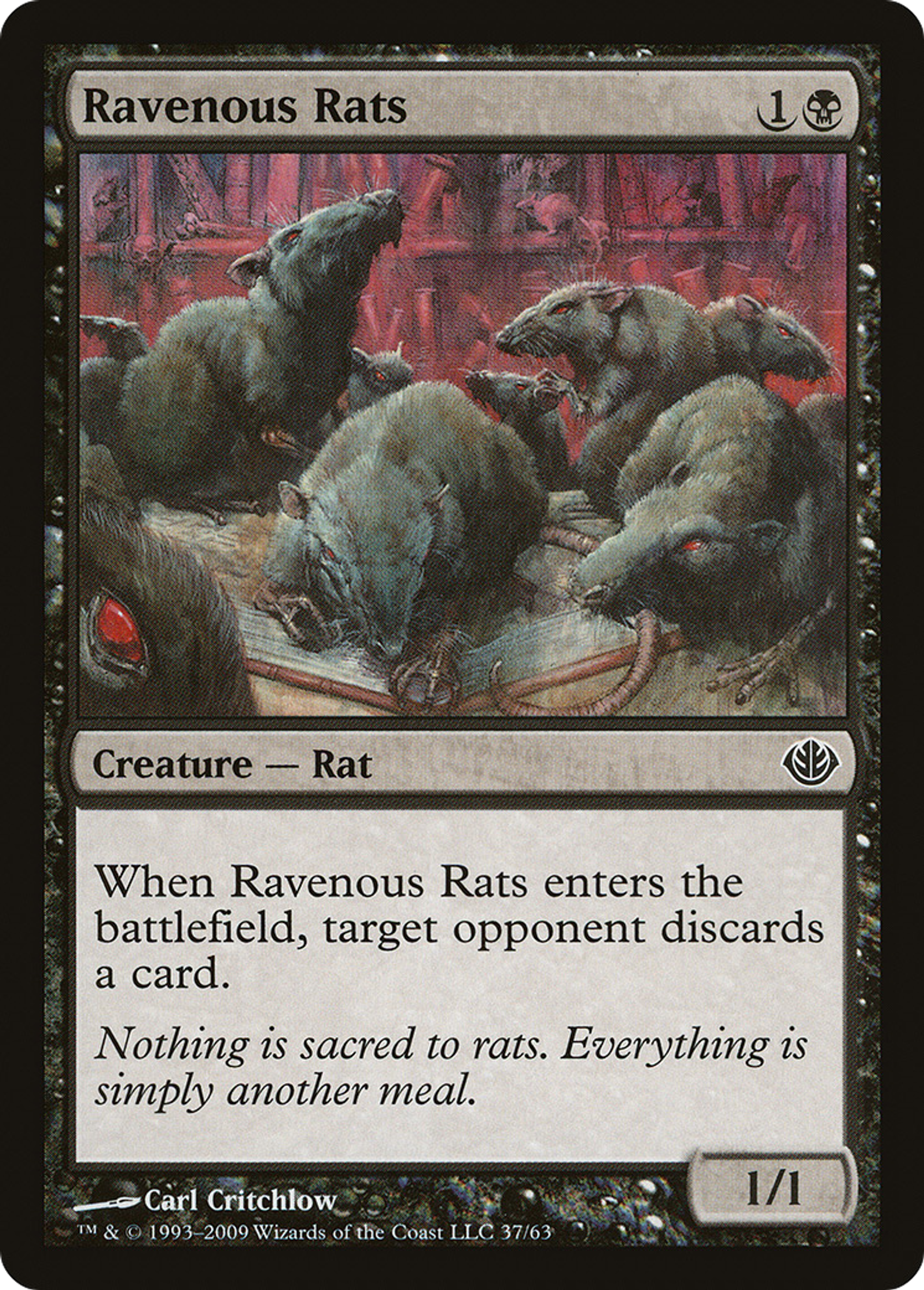 Ravenous Rats — Duel Decks: Garruk vs. Liliana — Magic: The Gathering