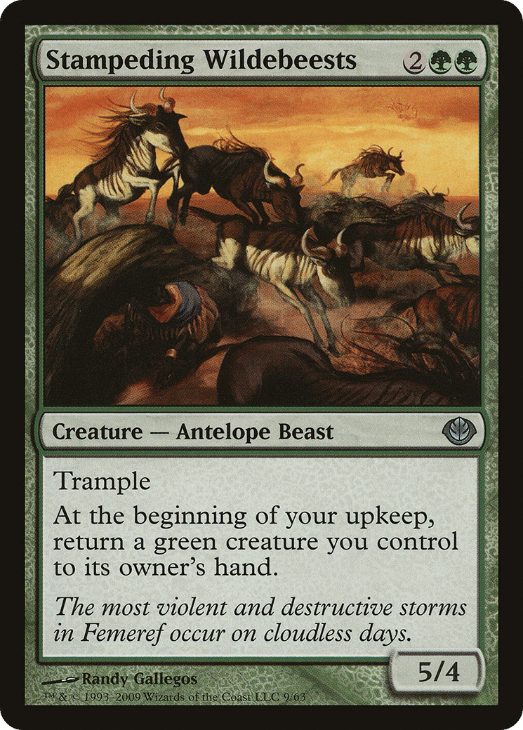 Stampeding Wildebeests — Duel Decks: Garruk vs. Liliana — Magic: The Gathering