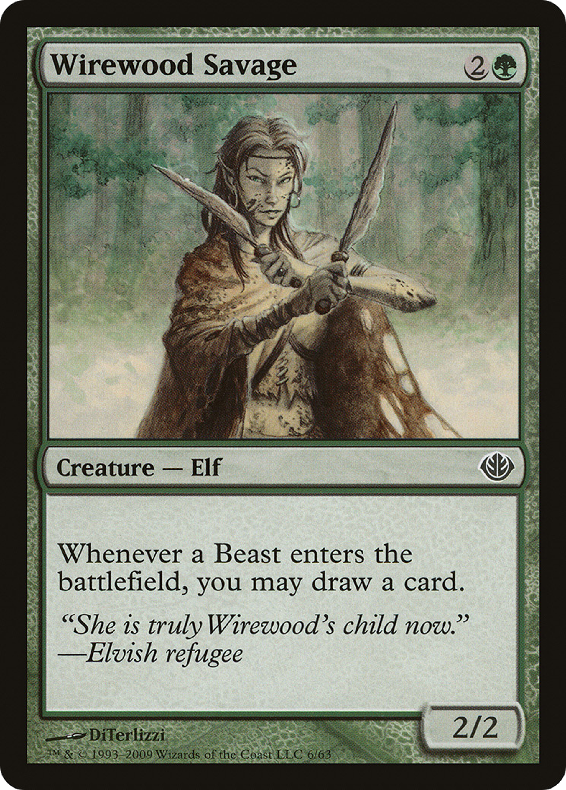 Wirewood Savage — Duel Decks: Garruk vs. Liliana — Magic: The Gathering