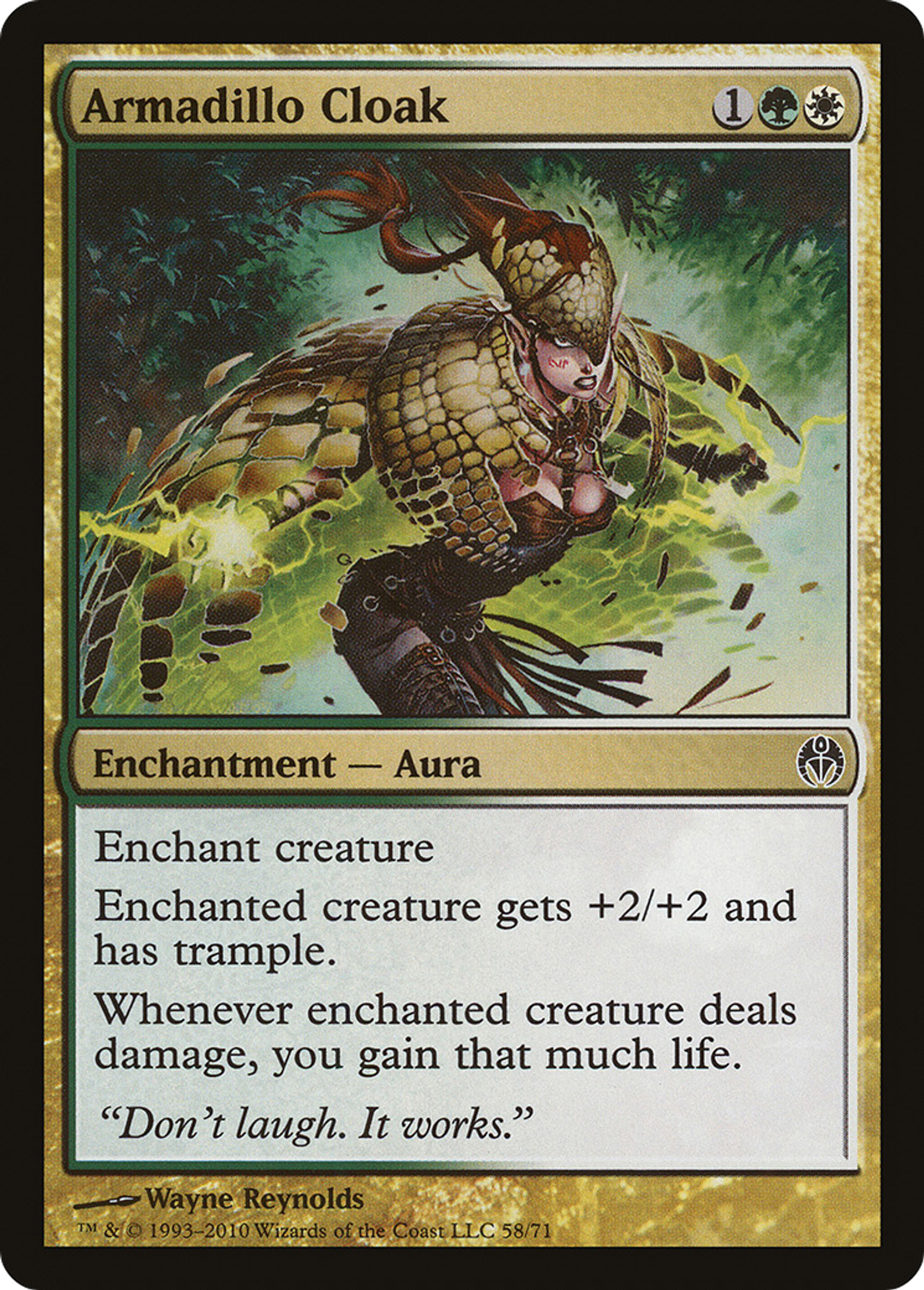 Armadillo Cloak — Duel Decks: Phyrexia vs. the Coalition — Magic: The Gathering