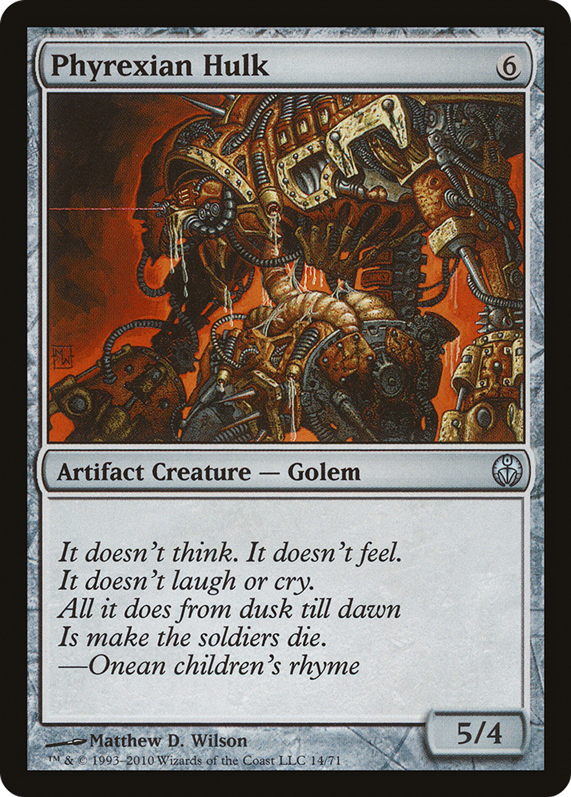 Phyrexian Hulk — Duel Decks: Phyrexia vs. the Coalition — Magic: The Gathering