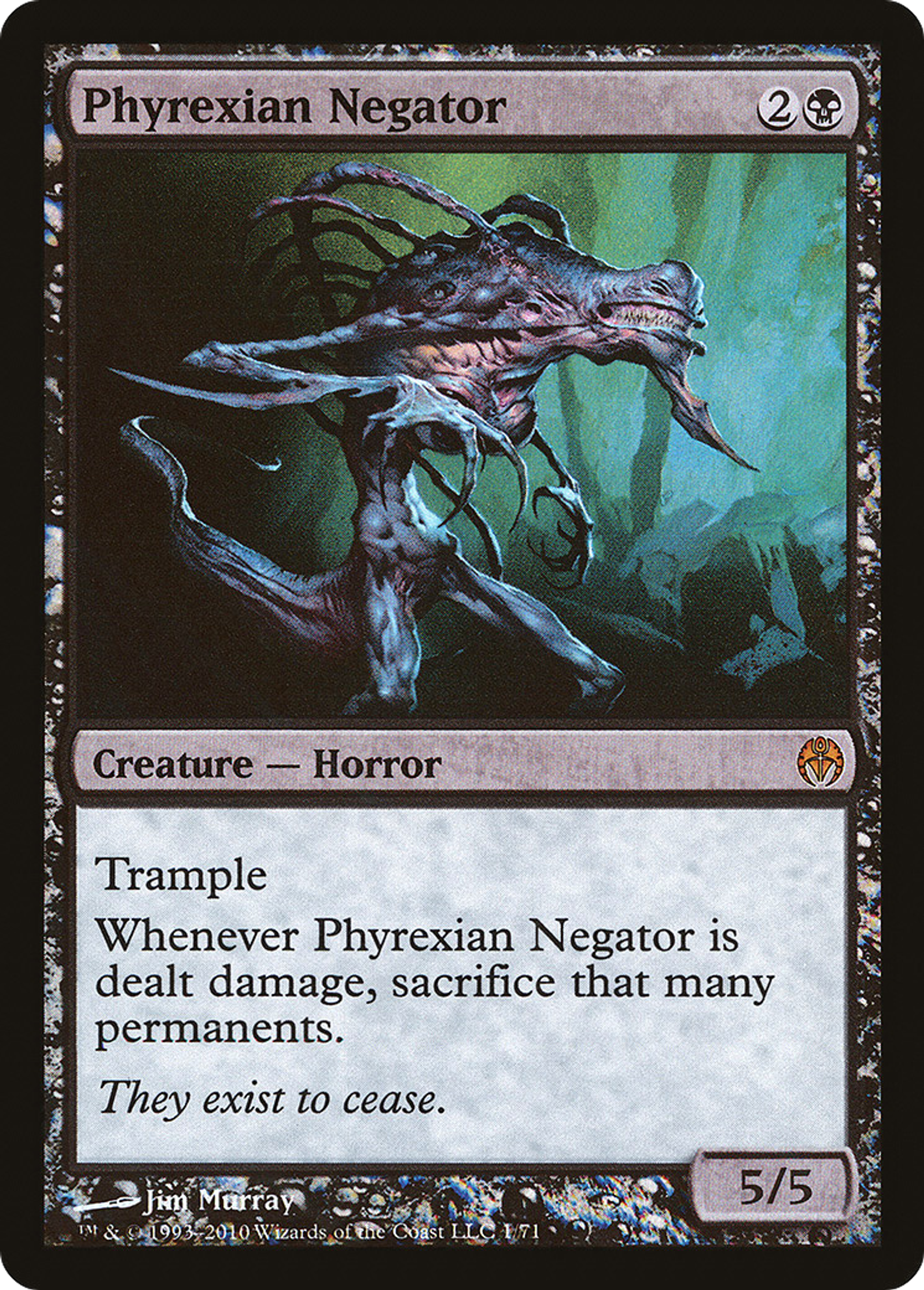 Phyrexian Negator — Duel Decks: Phyrexia vs. the Coalition — Magic: The Gathering