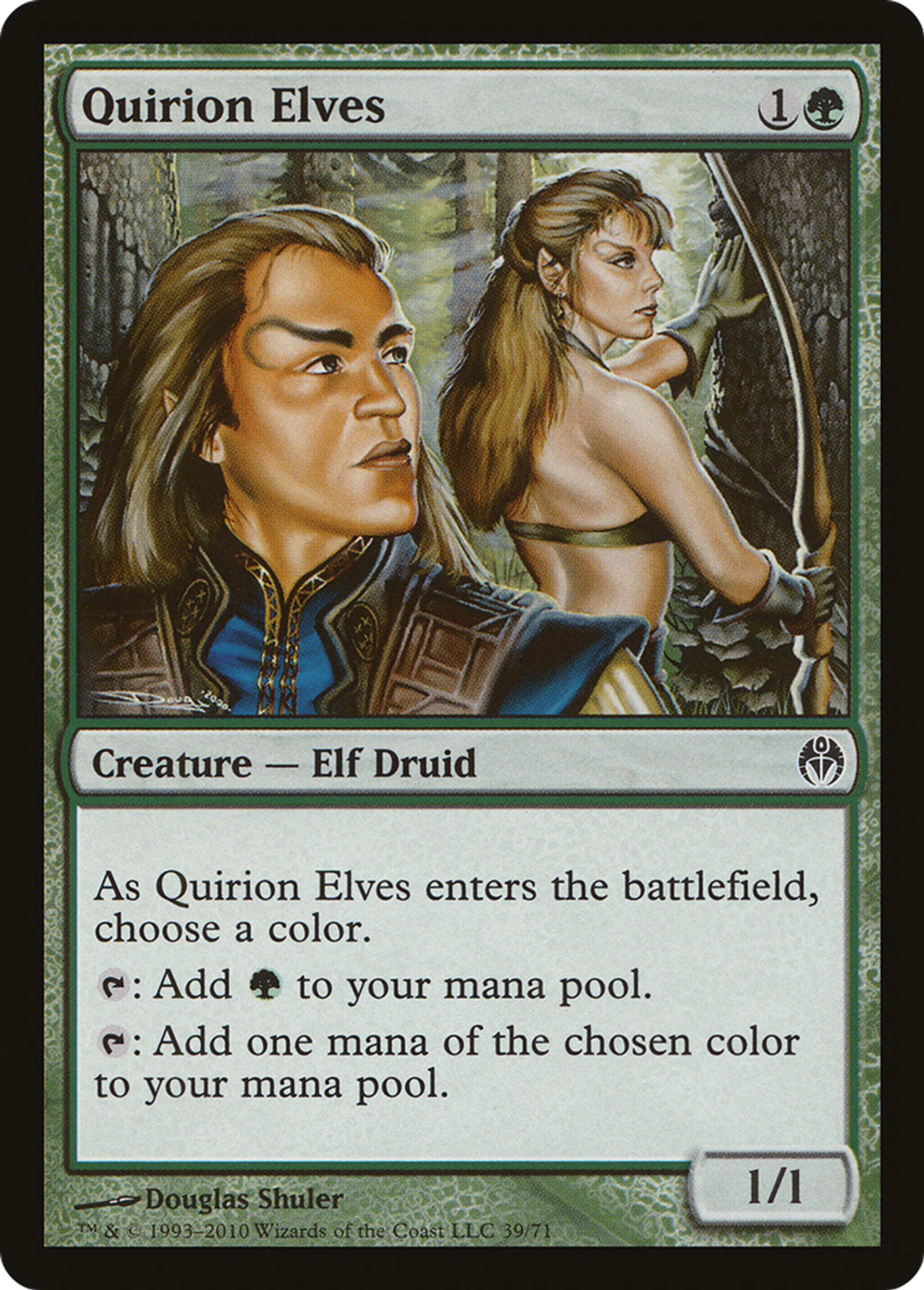 Quirion Elves — Duel Decks: Phyrexia vs. the Coalition — Magic: The Gathering