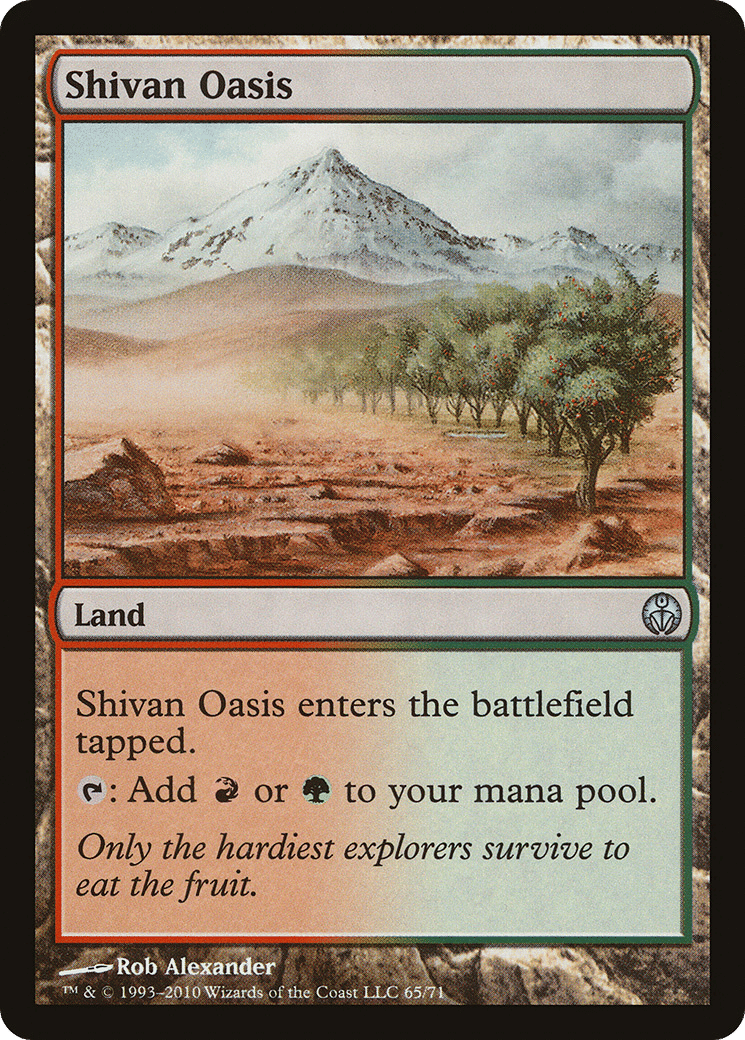 Shivan Oasis — Duel Decks: Phyrexia vs. the Coalition — Magic: The Gathering