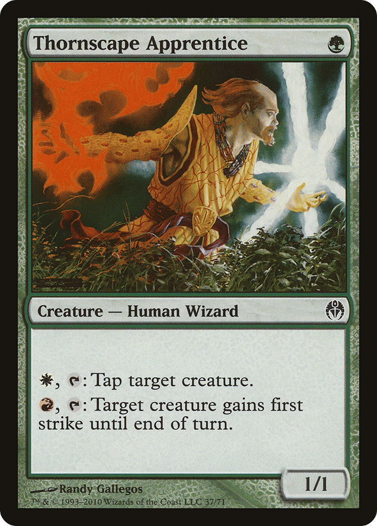 Thornscape Apprentice — Duel Decks: Phyrexia vs. the Coalition — Magic: The Gathering