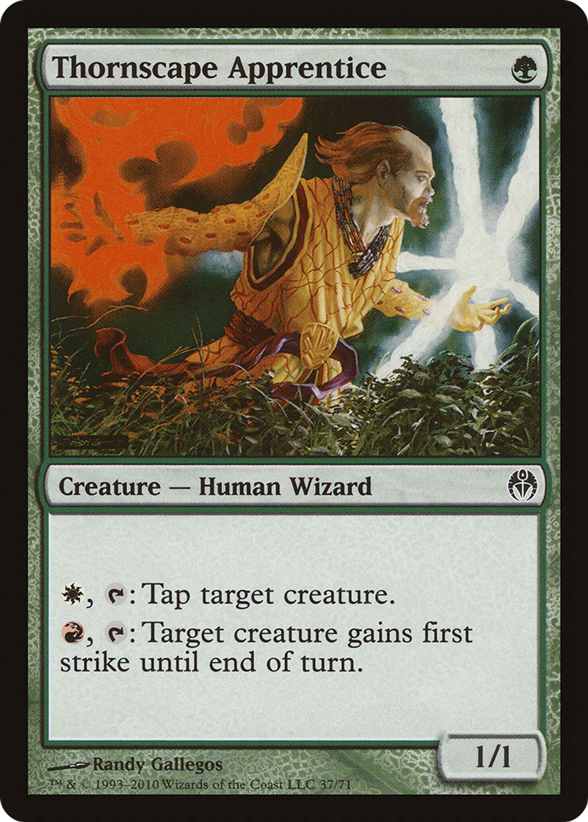 Thornscape Apprentice — Duel Decks: Phyrexia vs. the Coalition — Magic: The Gathering