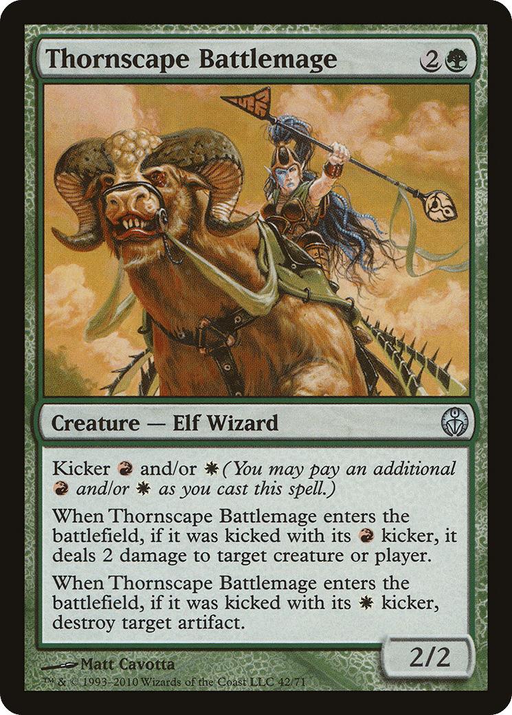 Thornscape Battlemage — Duel Decks: Phyrexia vs. the Coalition — Magic: The Gathering