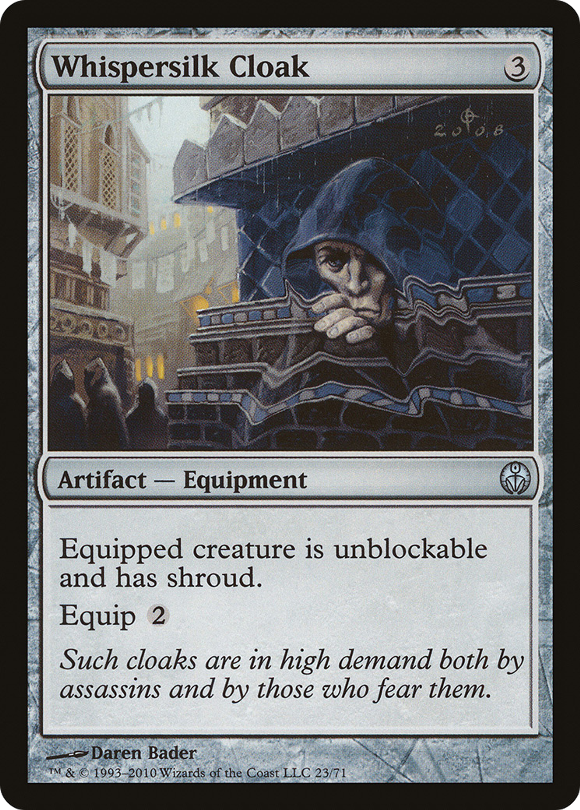 Whispersilk Cloak — Duel Decks: Phyrexia vs. the Coalition — Magic: The Gathering