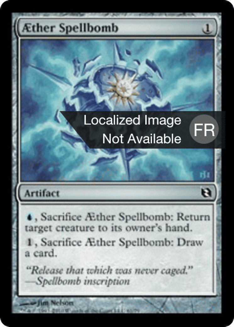 Bombe à sortilèges d'Aether — Duel Decks: Elspeth vs. Tezzeret — Magic: The Gathering