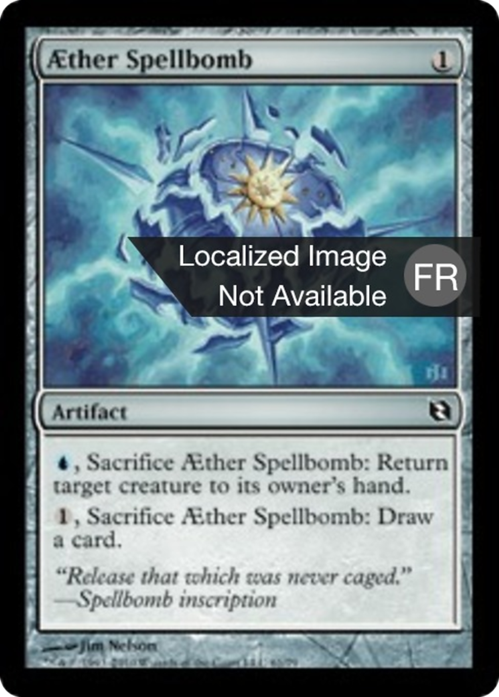 Bombe à sortilèges d'Aether — Duel Decks: Elspeth vs. Tezzeret — Magic: The Gathering