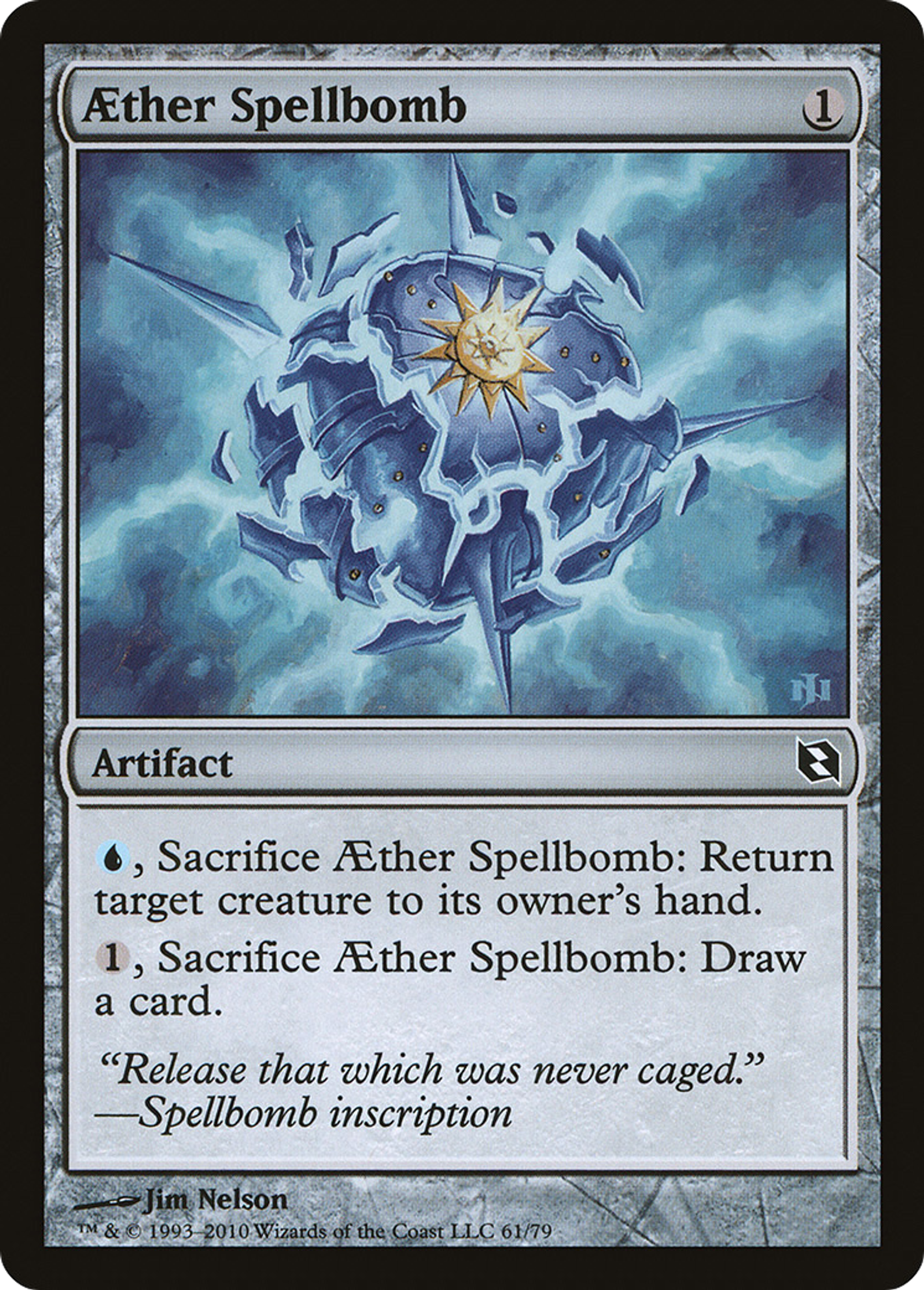 Aether Spellbomb — Duel Decks: Elspeth vs. Tezzeret — Magic: The Gathering