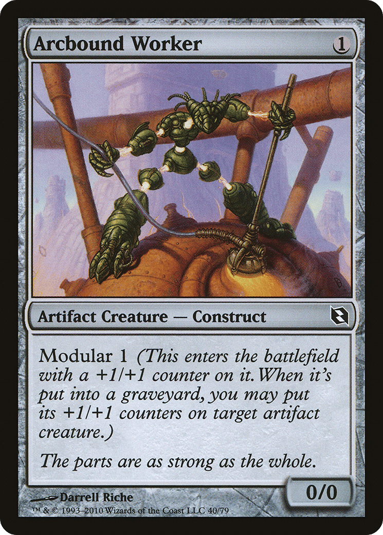 Arcbound Worker — Duel Decks: Elspeth vs. Tezzeret — Magic: The Gathering