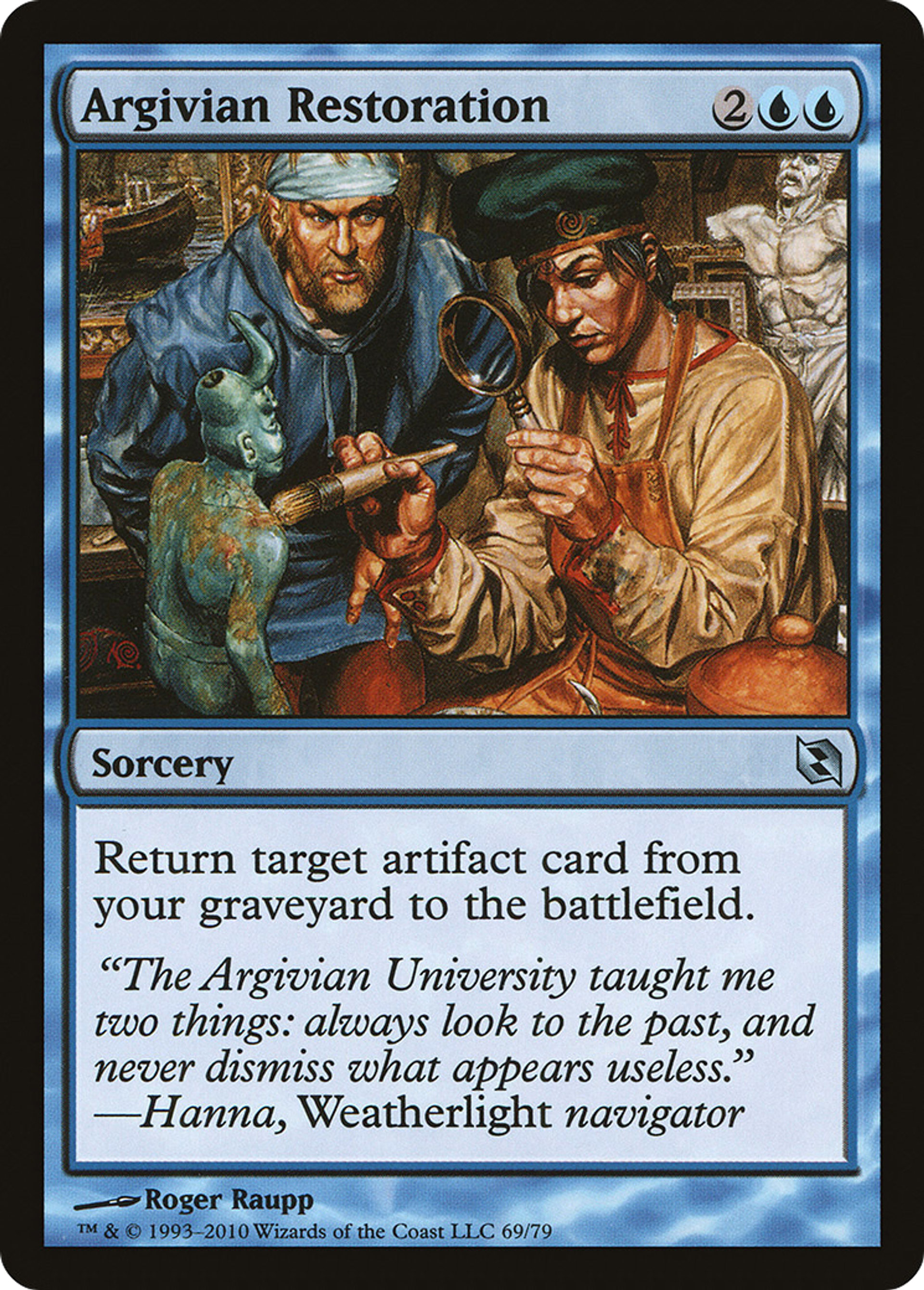 Argivian Restoration — Duel Decks: Elspeth vs. Tezzeret — Magic: The Gathering