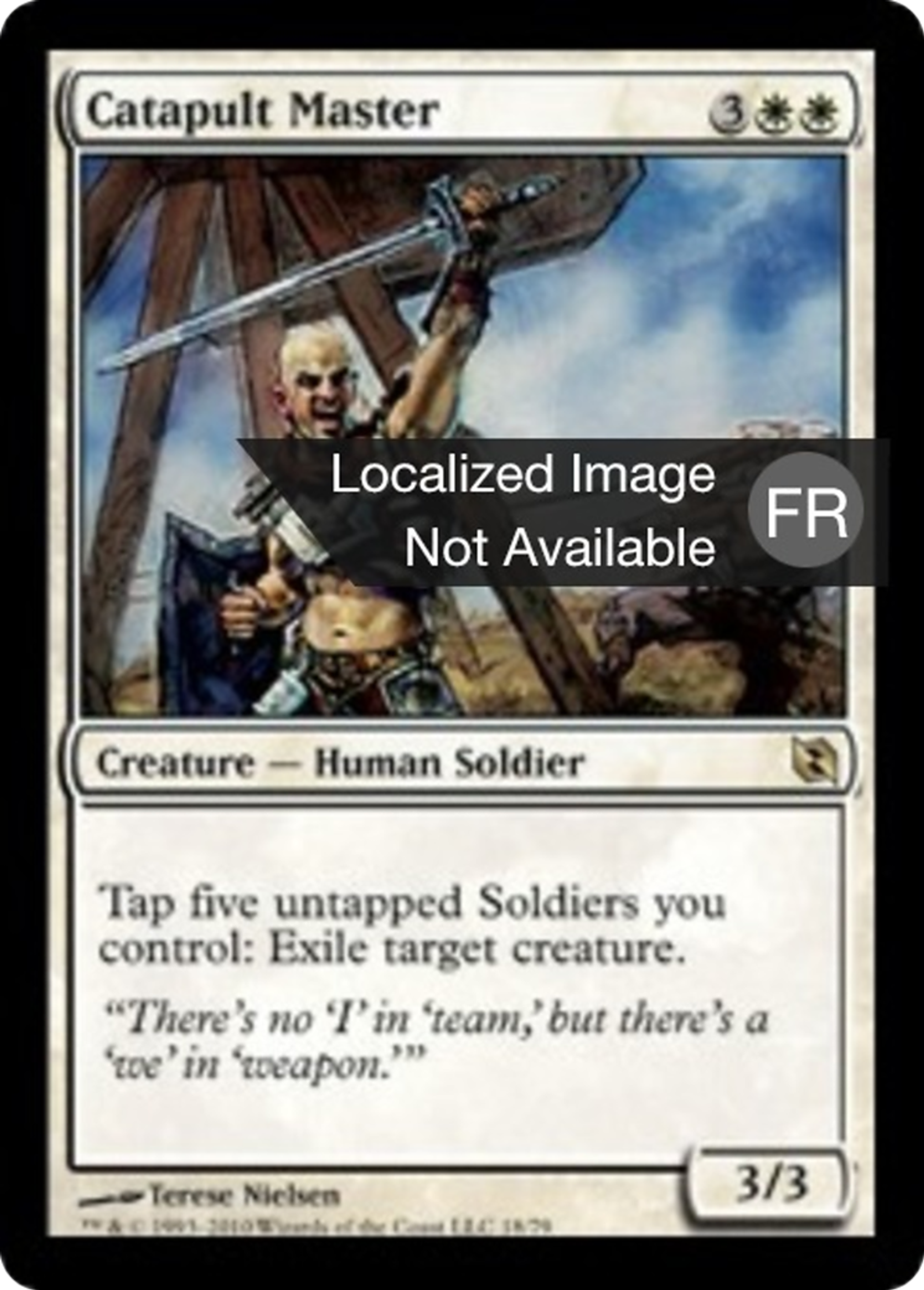 Maître des catapultes — Duel Decks: Elspeth vs. Tezzeret — Magic: The Gathering