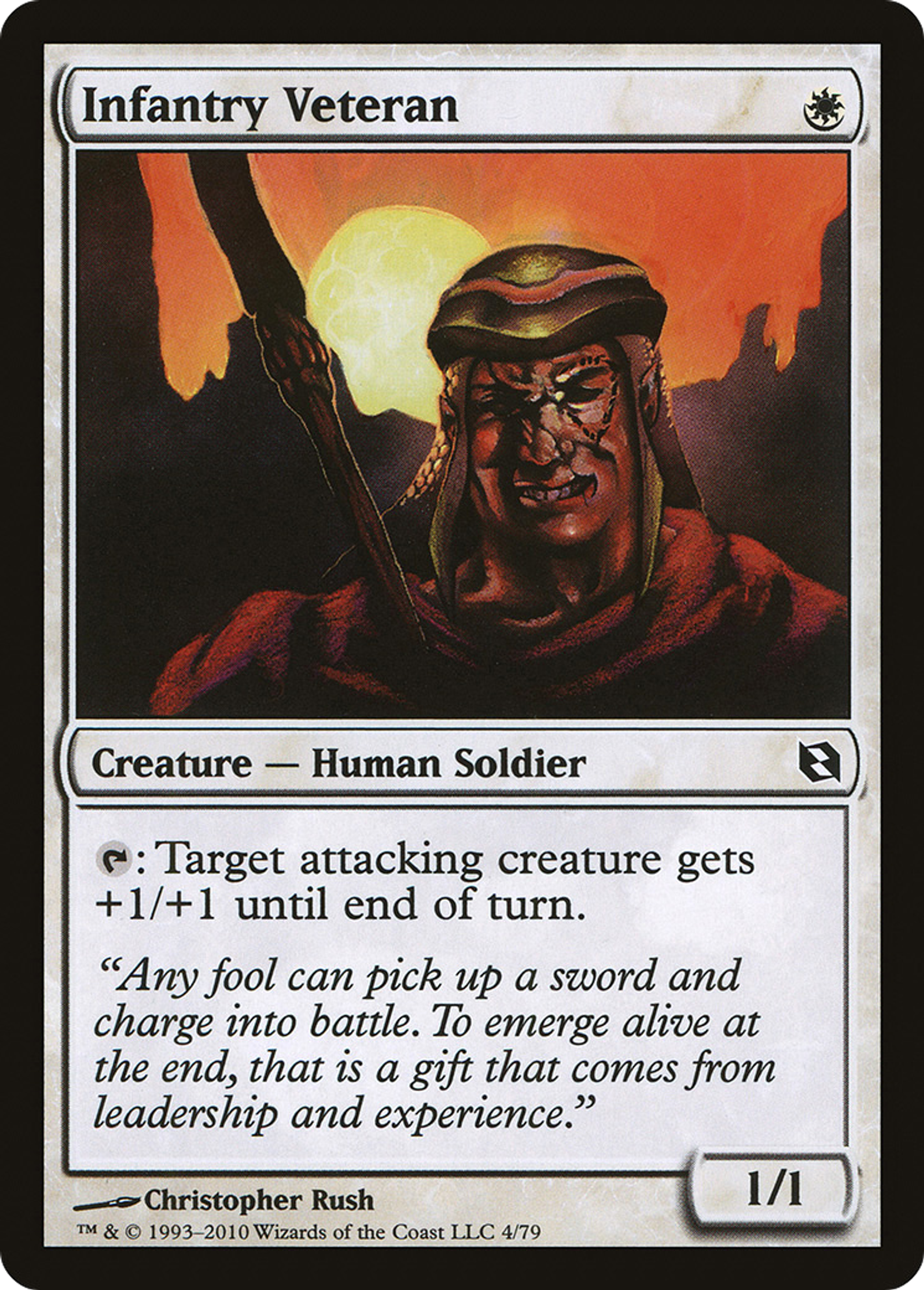 Infantry Veteran — Duel Decks: Elspeth vs. Tezzeret — Magic: The Gathering