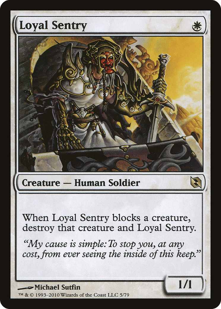 Loyal Sentry — Duel Decks: Elspeth vs. Tezzeret — Magic: The Gathering