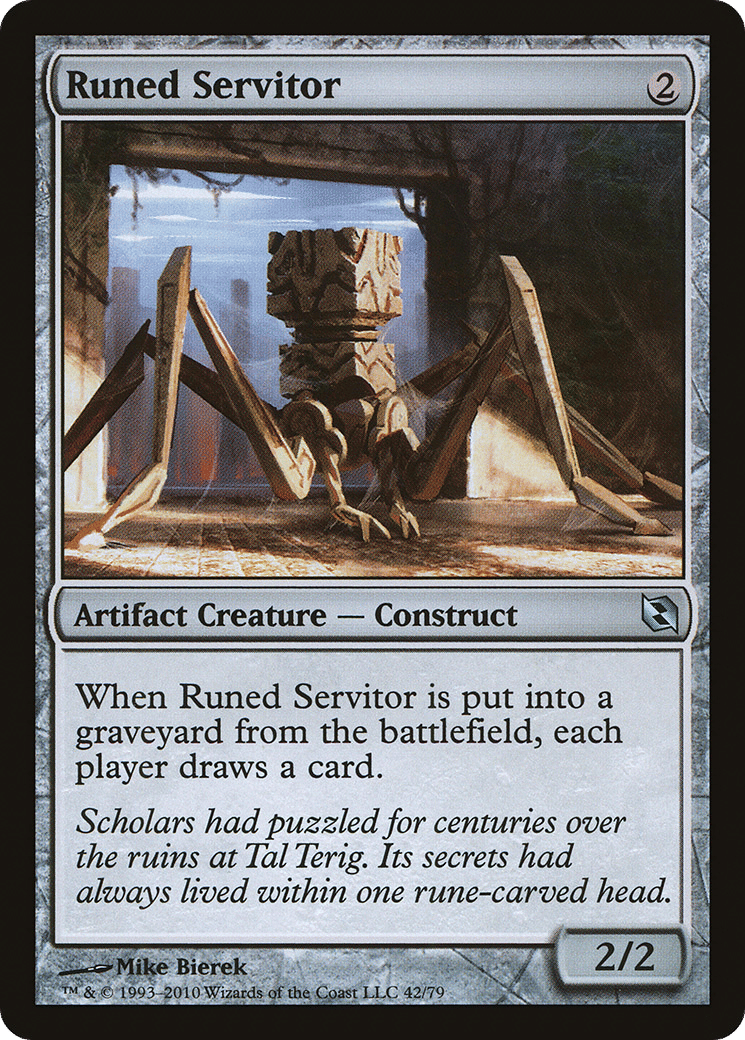 Runed Servitor — Duel Decks: Elspeth vs. Tezzeret — Magic: The Gathering
