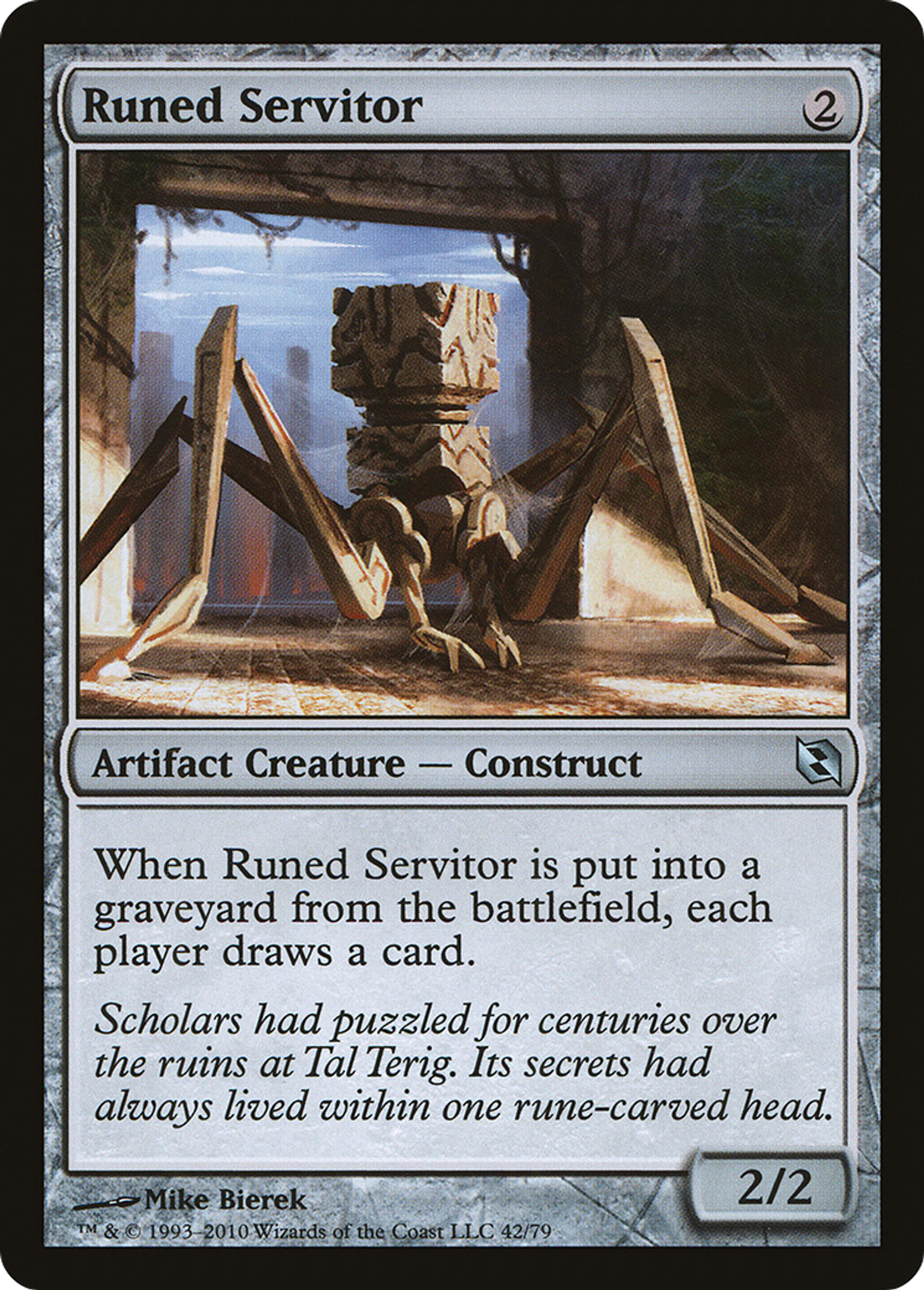 Runed Servitor — Duel Decks: Elspeth vs. Tezzeret — Magic: The Gathering