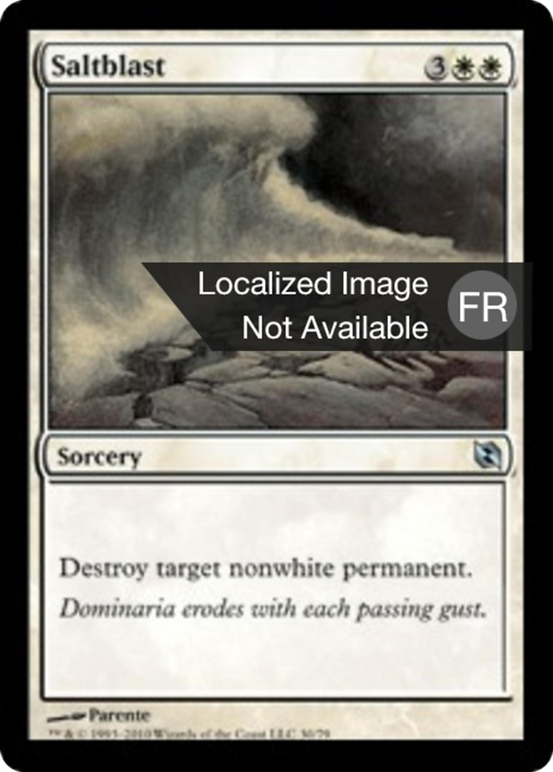 Salve de sel — Duel Decks: Elspeth vs. Tezzeret — Magic: The Gathering