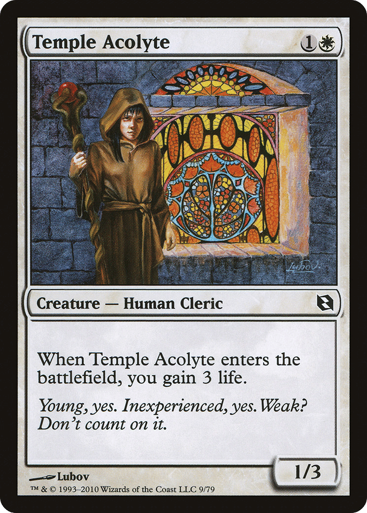 Temple Acolyte — Duel Decks: Elspeth vs. Tezzeret — Magic: The Gathering