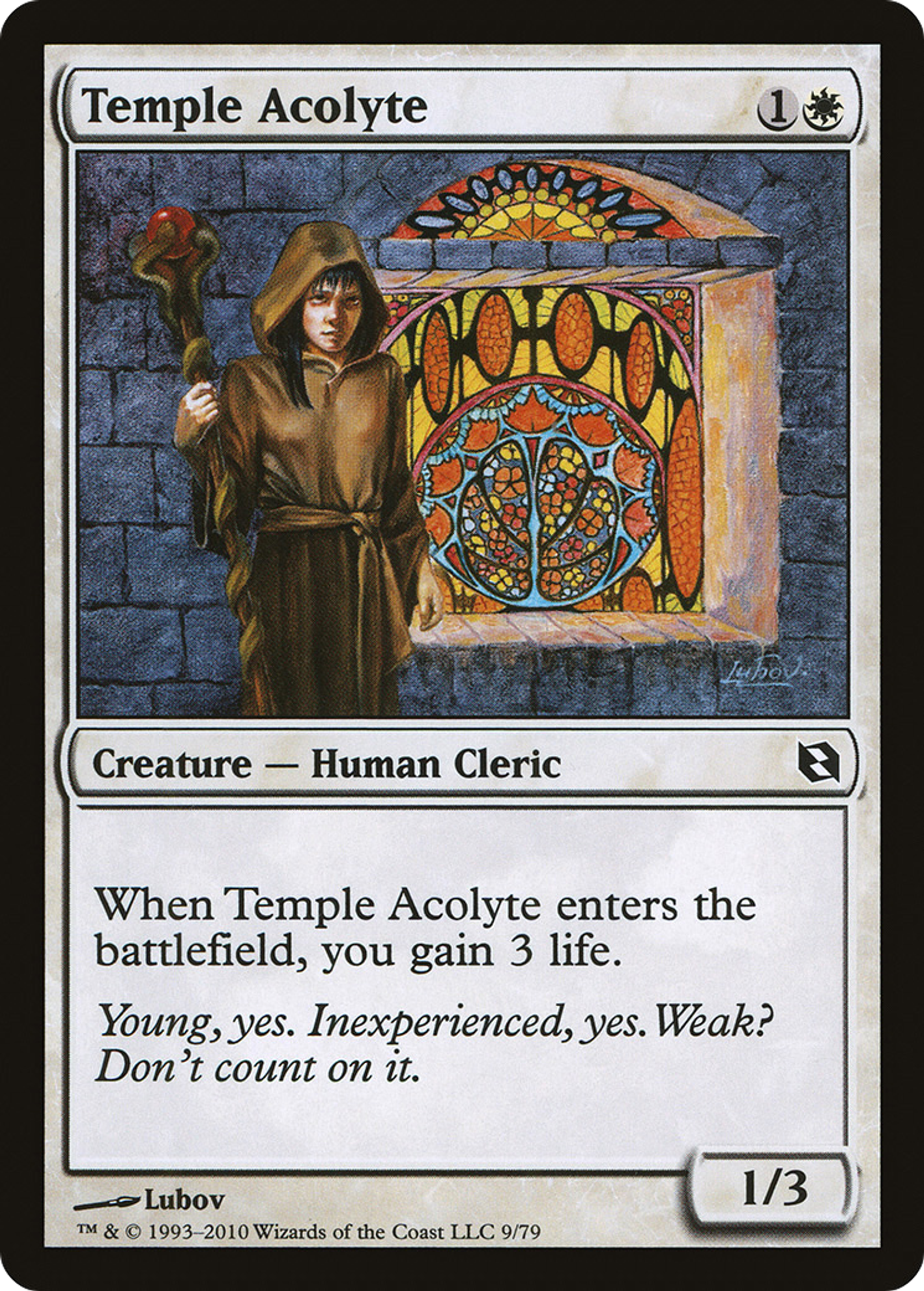 Temple Acolyte — Duel Decks: Elspeth vs. Tezzeret — Magic: The Gathering