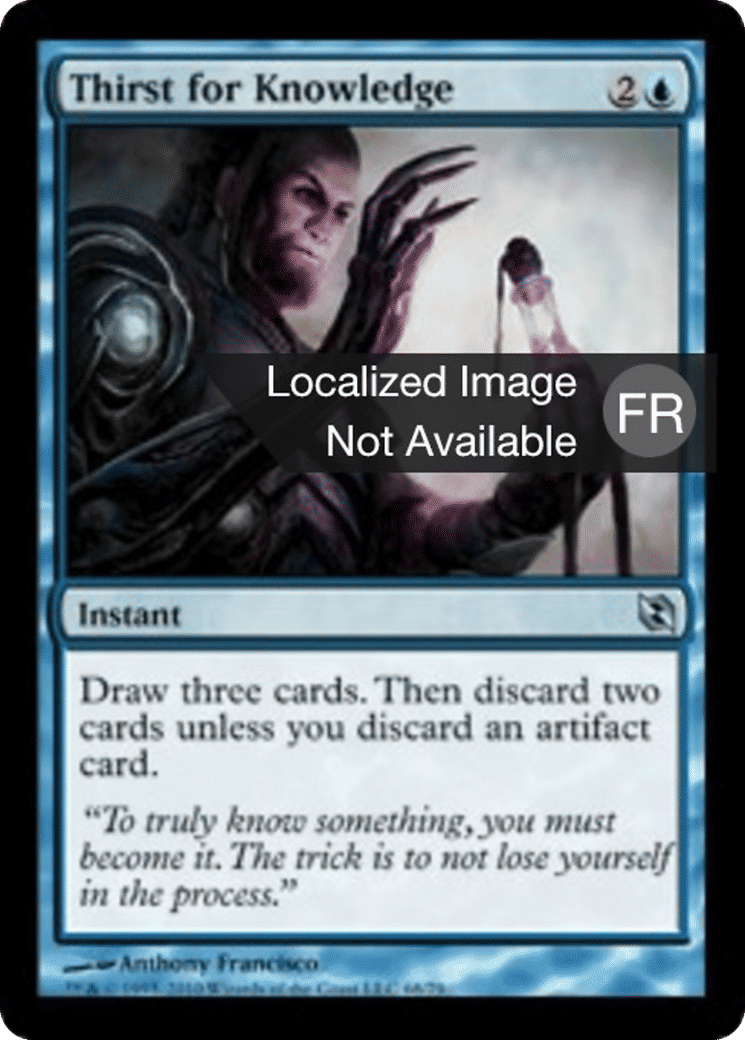 Soif de connaissance — Duel Decks: Elspeth vs. Tezzeret — Magic: The Gathering