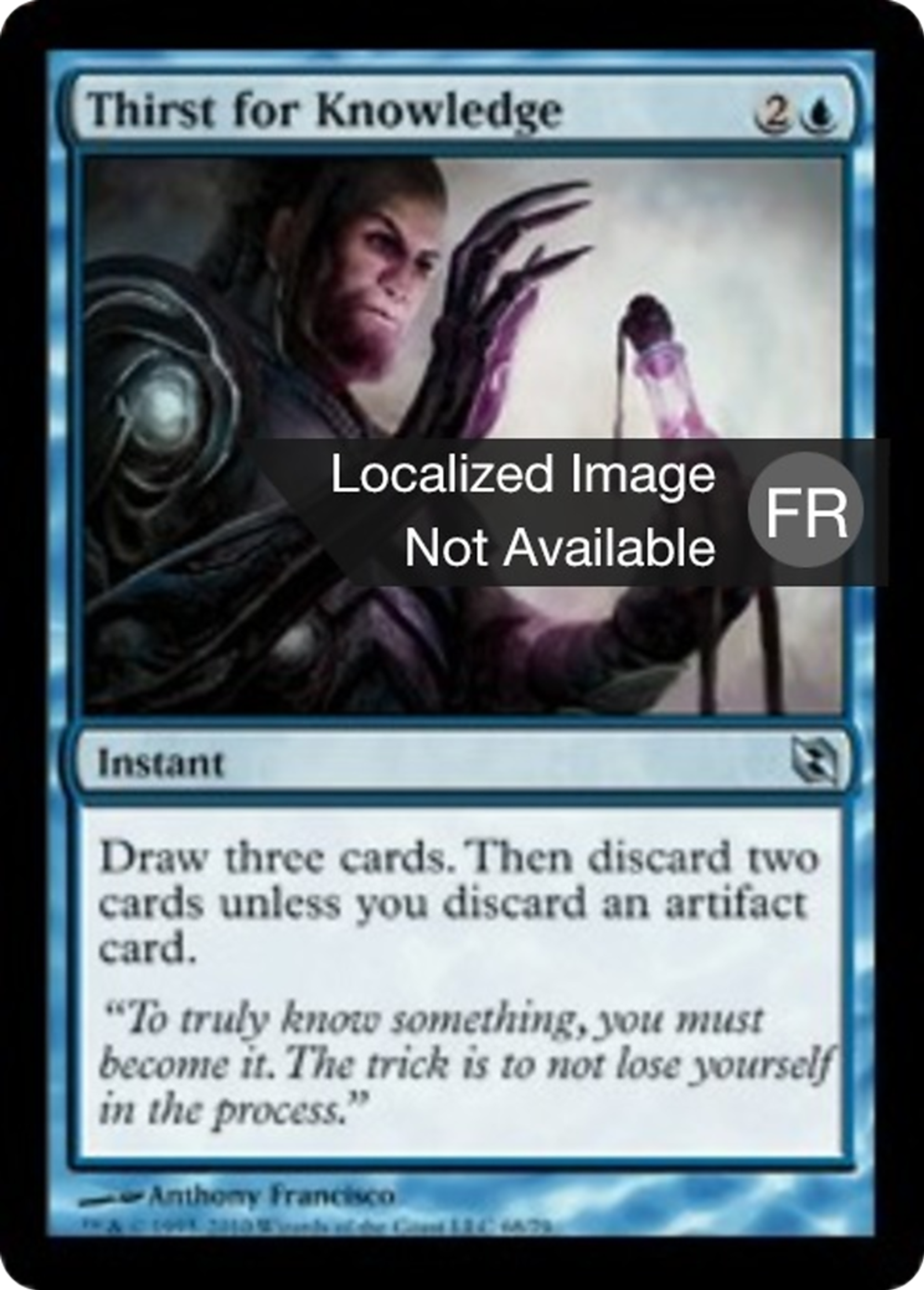 Soif de connaissance — Duel Decks: Elspeth vs. Tezzeret — Magic: The Gathering