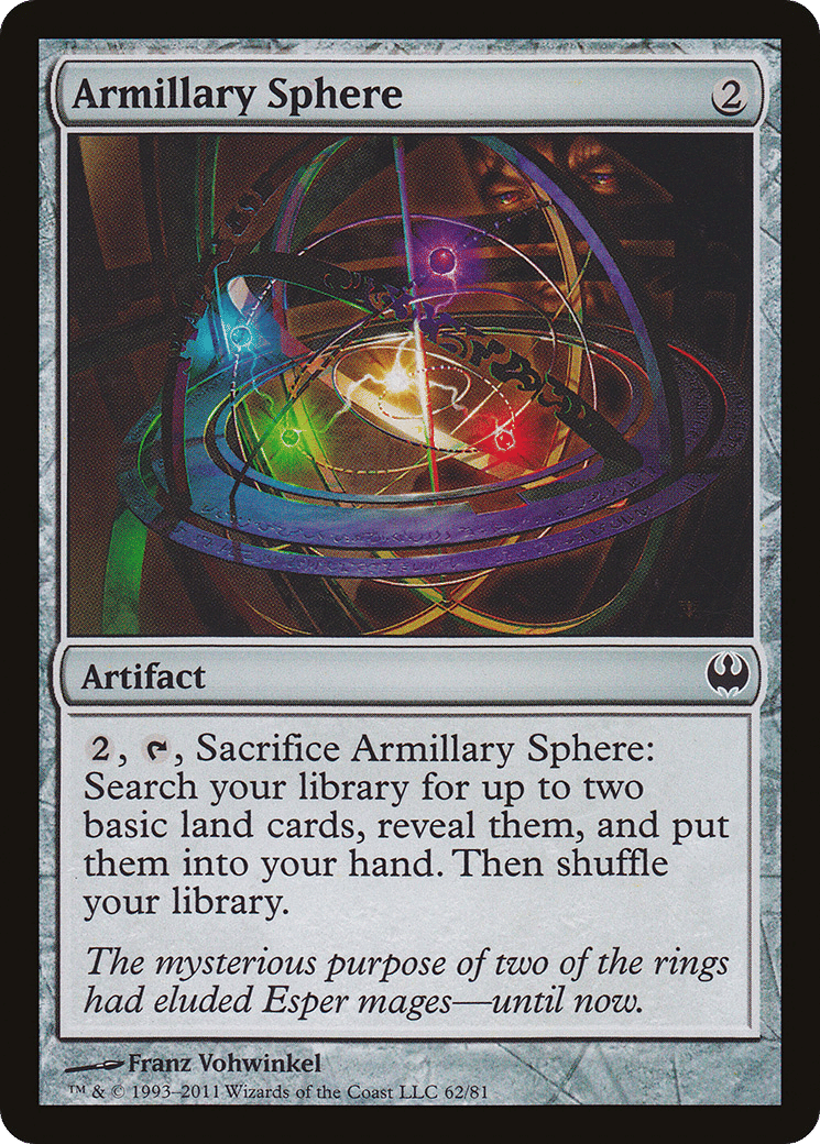Armillary Sphere — Duel Decks: Knights vs. Dragons — Magic: The Gathering