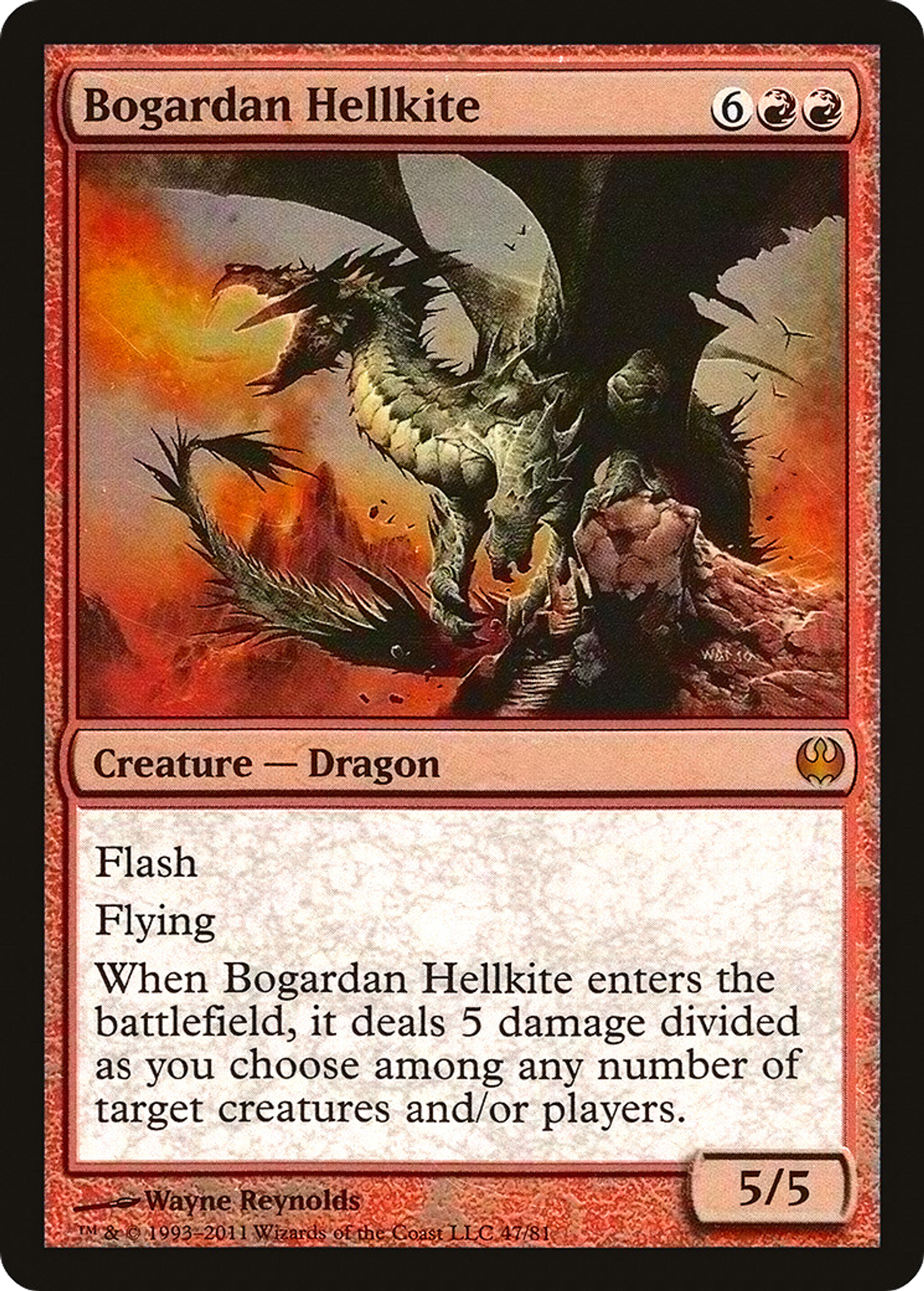 Bogardan Hellkite — Duel Decks: Knights vs. Dragons — Magic: The Gathering
