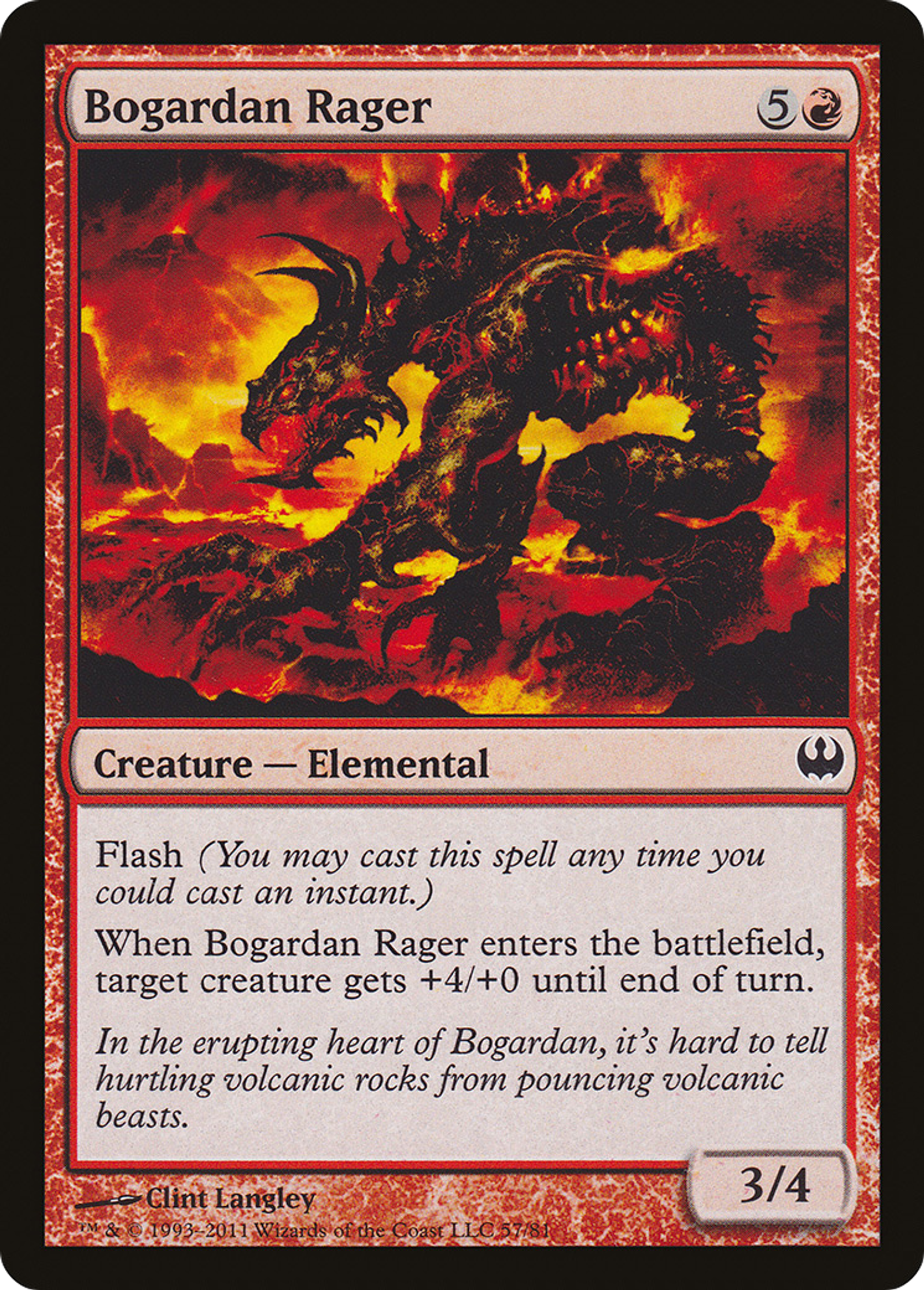 Bogardan Rager — Duel Decks: Knights vs. Dragons — Magic: The Gathering