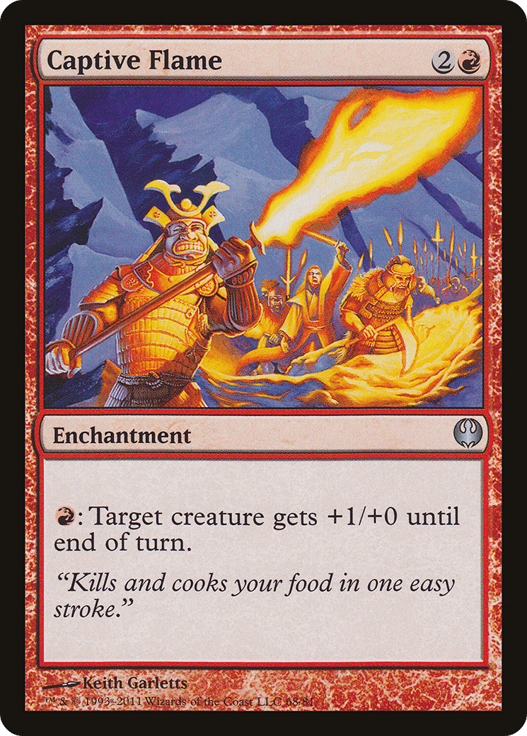 Captive Flame — Duel Decks: Knights vs. Dragons — Magic: The Gathering