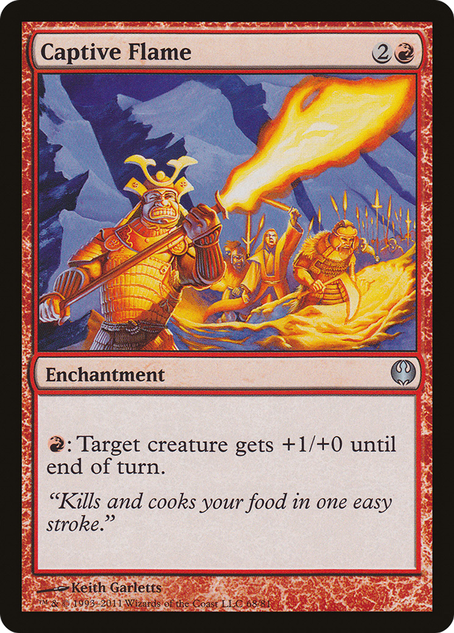 Captive Flame — Duel Decks: Knights vs. Dragons — Magic: The Gathering
