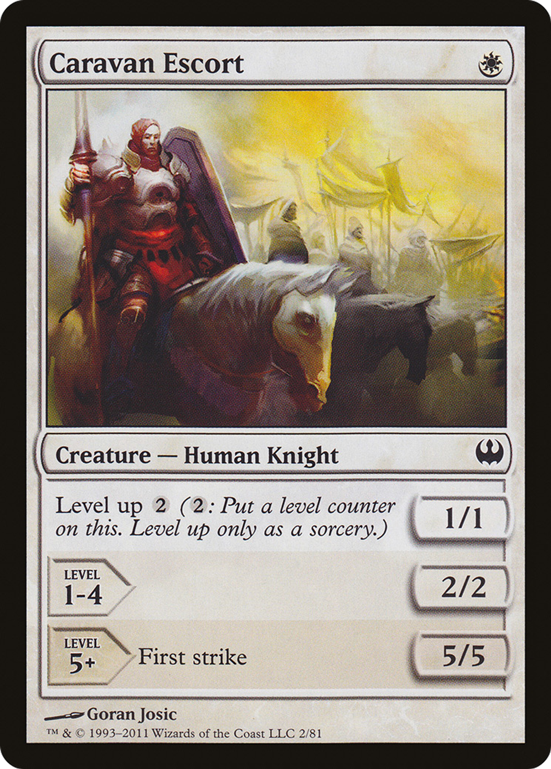 Caravan Escort — Duel Decks: Knights vs. Dragons — Magic: The Gathering