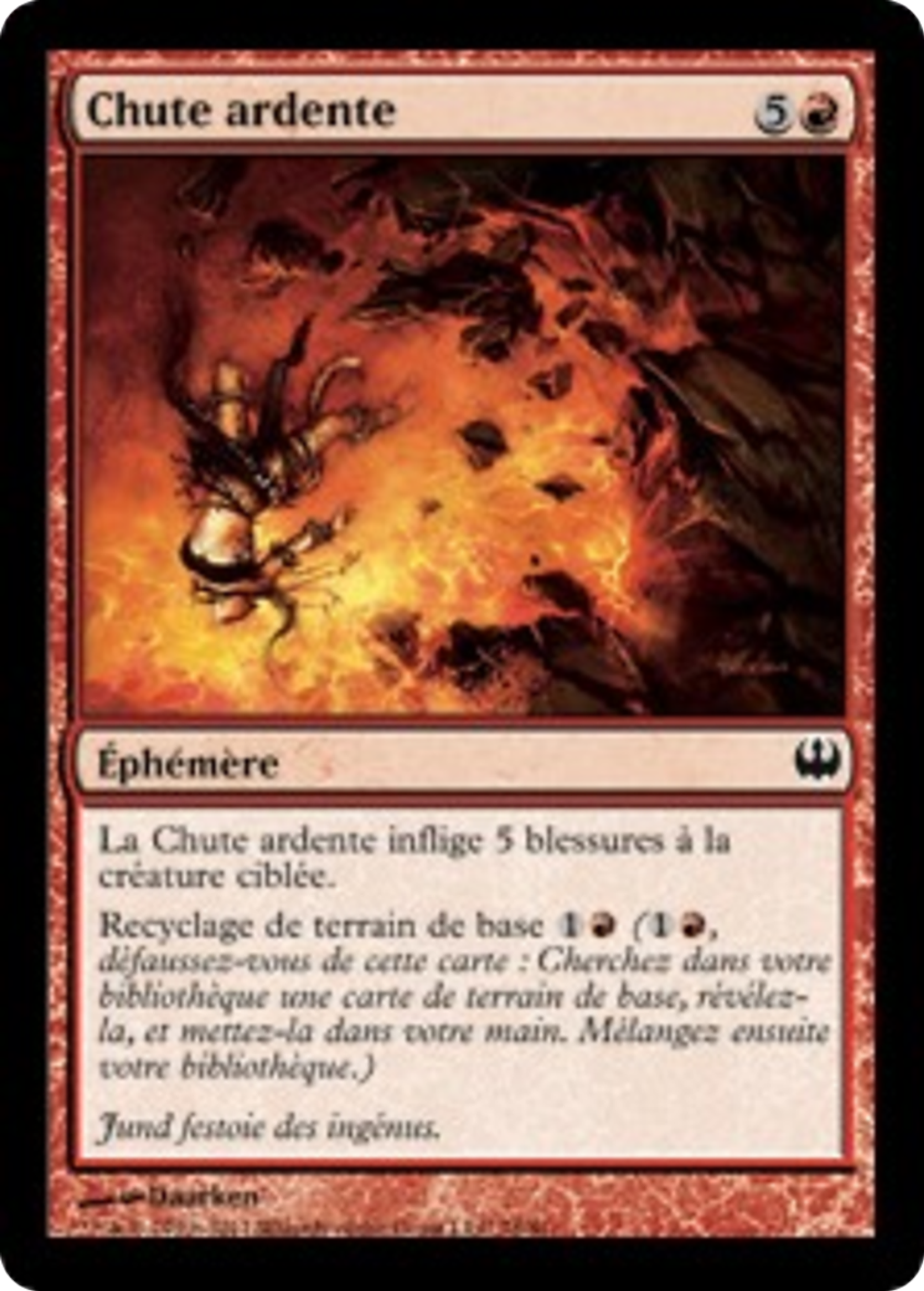 Chute ardente — Duel Decks: Knights vs. Dragons — Magic: The Gathering