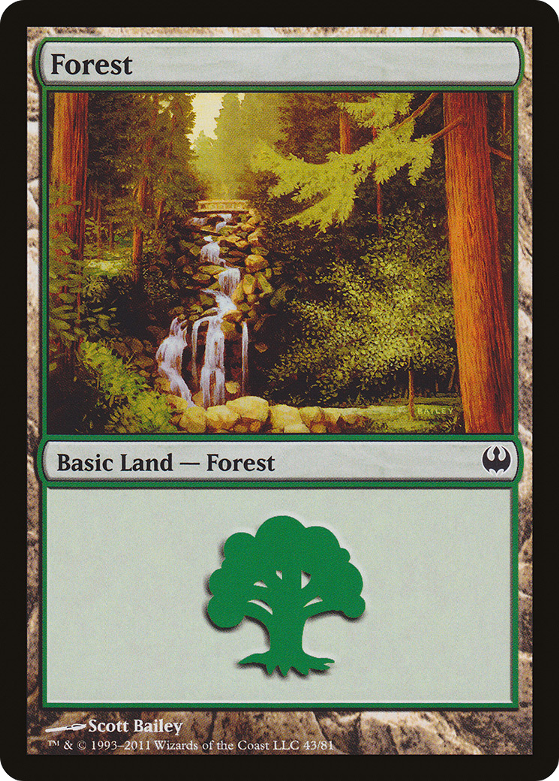 Forest — Duel Decks: Knights vs. Dragons — Magic: The Gathering