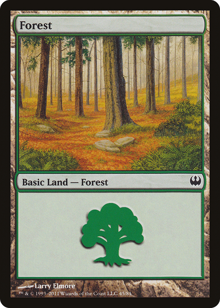 Forest — Duel Decks: Knights vs. Dragons — Magic: The Gathering
