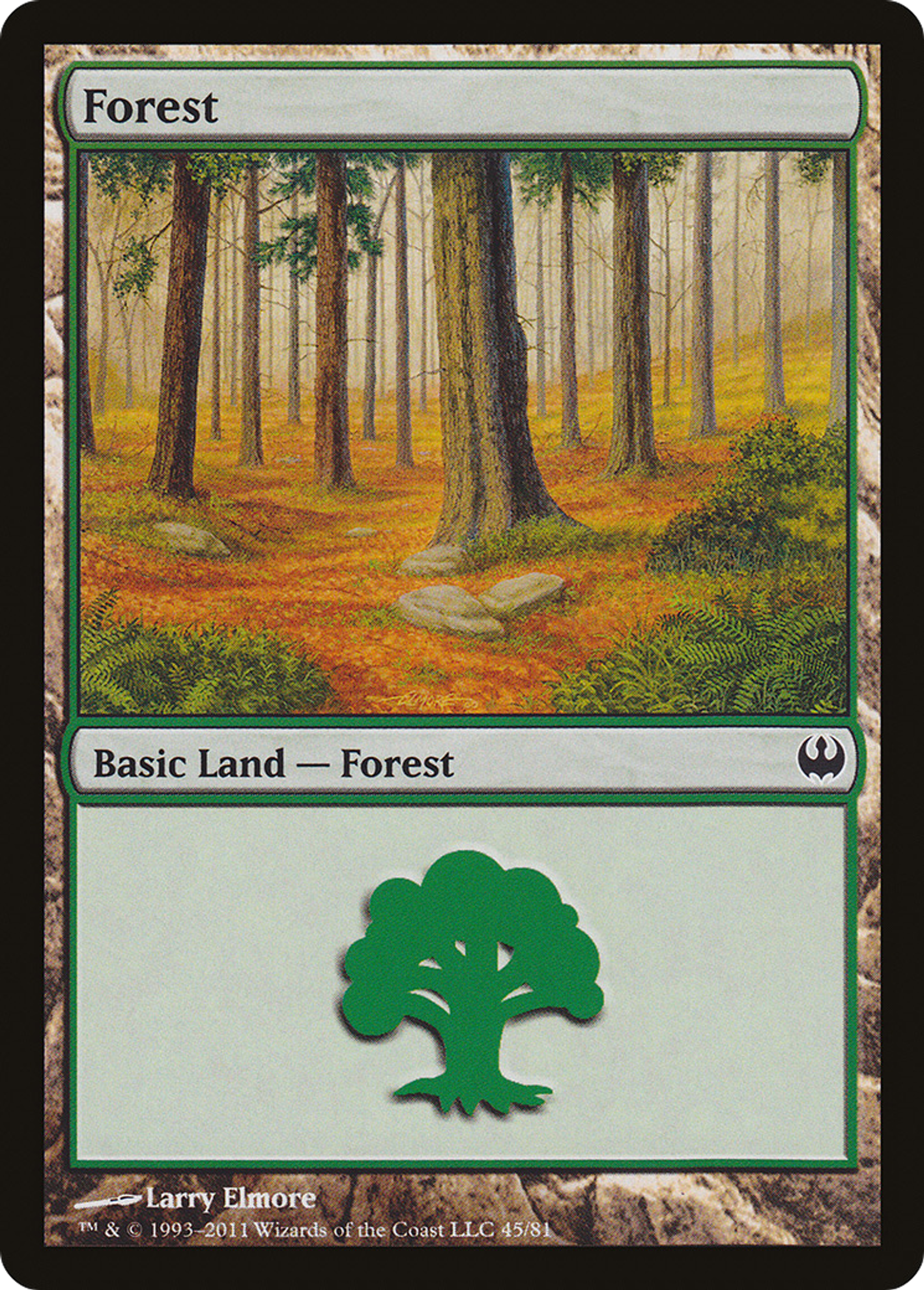 Forest — Duel Decks: Knights vs. Dragons — Magic: The Gathering