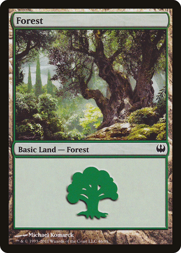 Forest — Duel Decks: Knights vs. Dragons — Magic: The Gathering
