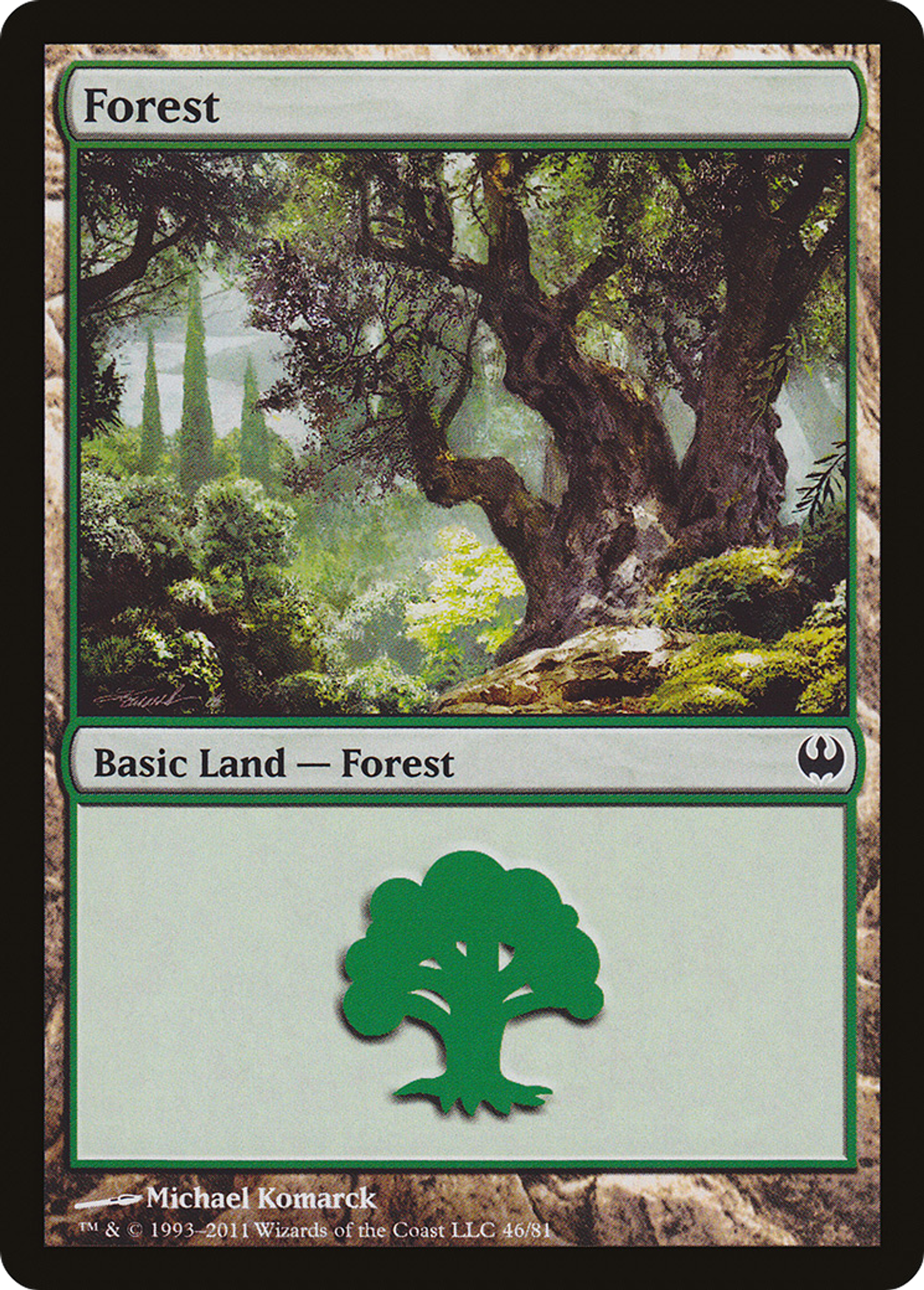 Forest — Duel Decks: Knights vs. Dragons — Magic: The Gathering