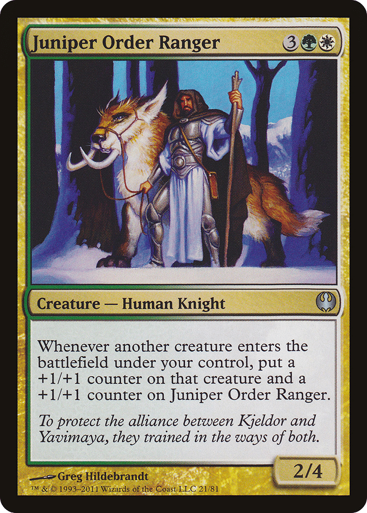 Juniper Order Ranger — Duel Decks: Knights vs. Dragons — Magic: The Gathering