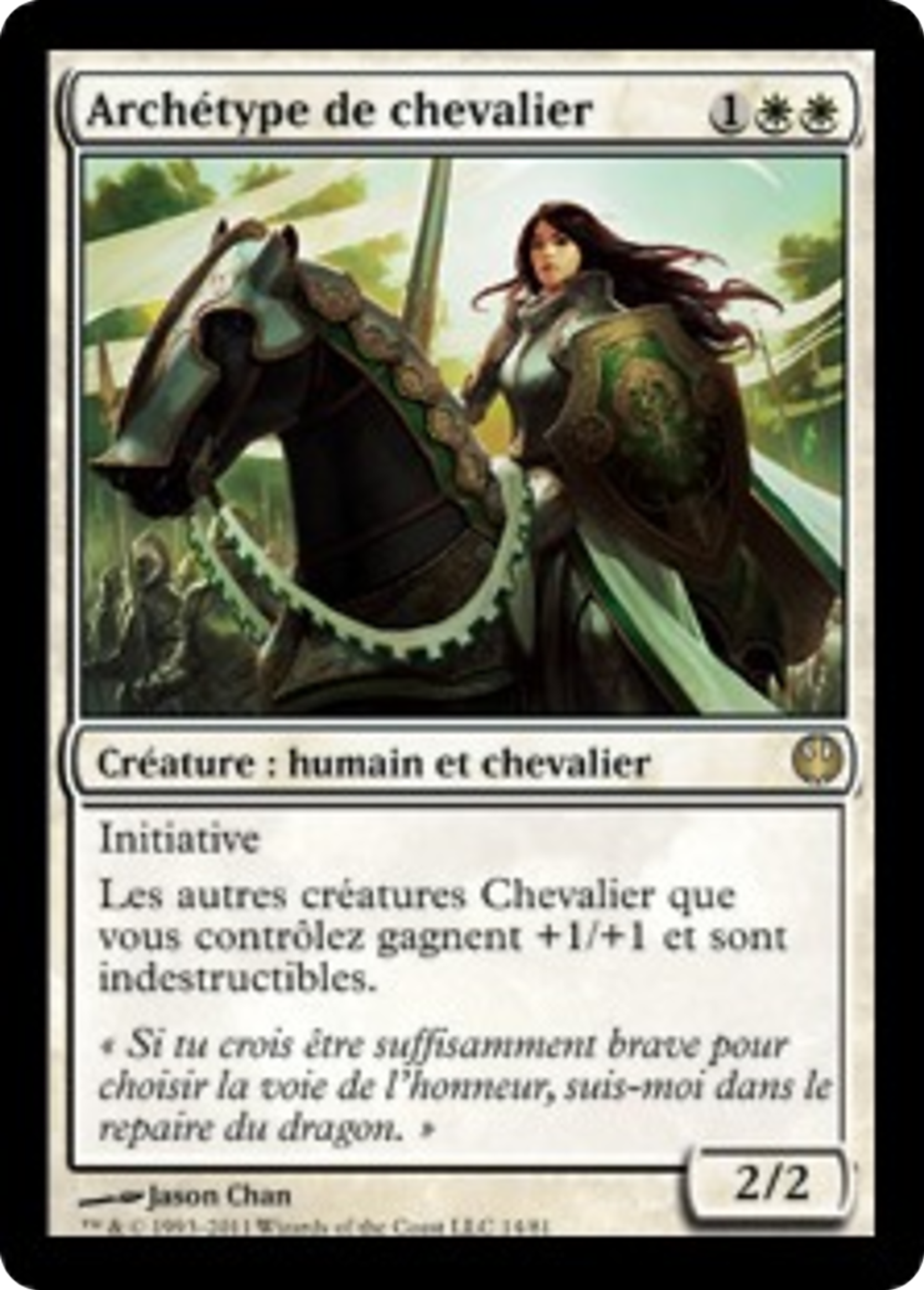 Archétype de chevalier — Duel Decks: Knights vs. Dragons — Magic: The Gathering