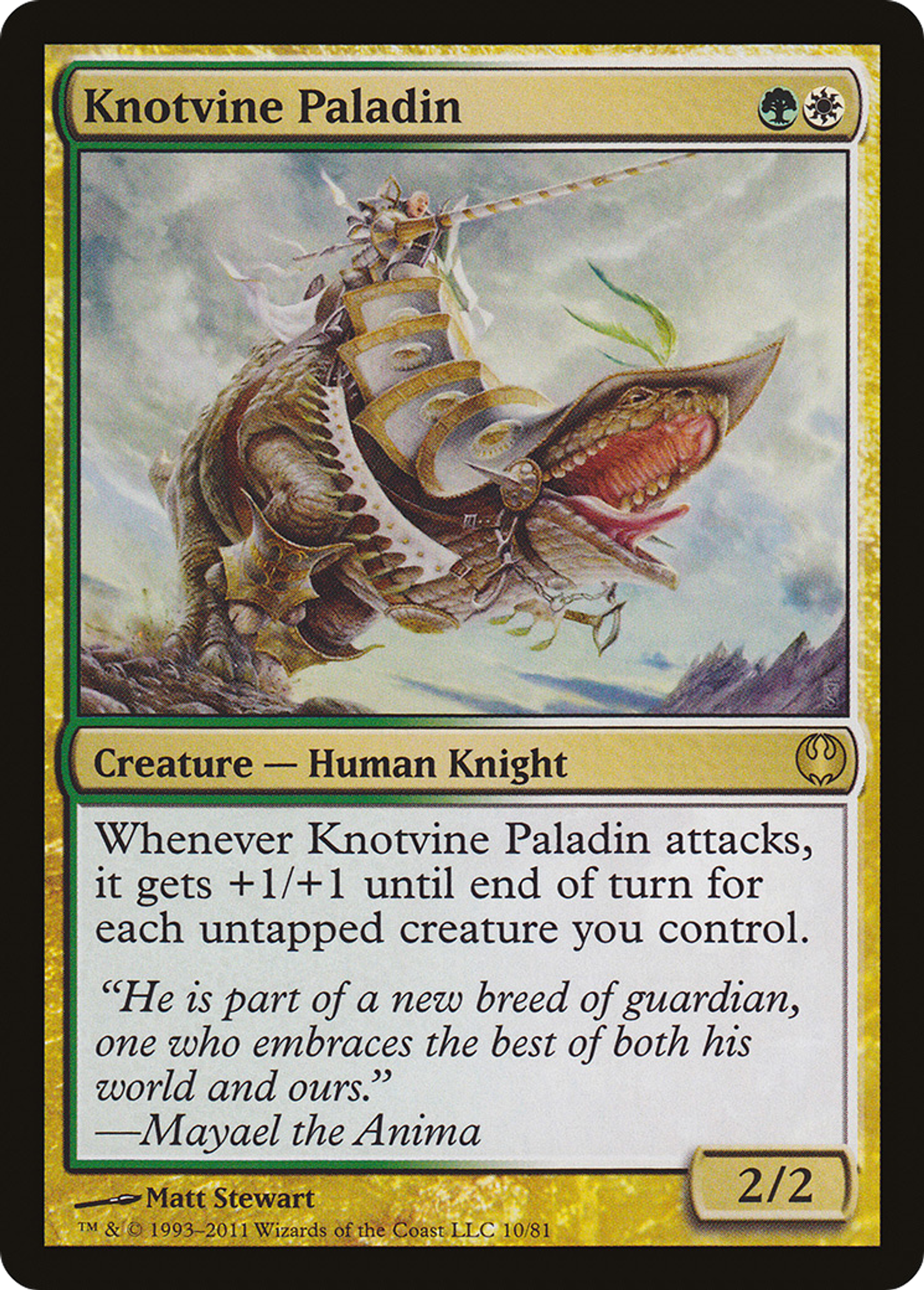 Knotvine Paladin — Duel Decks: Knights vs. Dragons — Magic: The Gathering