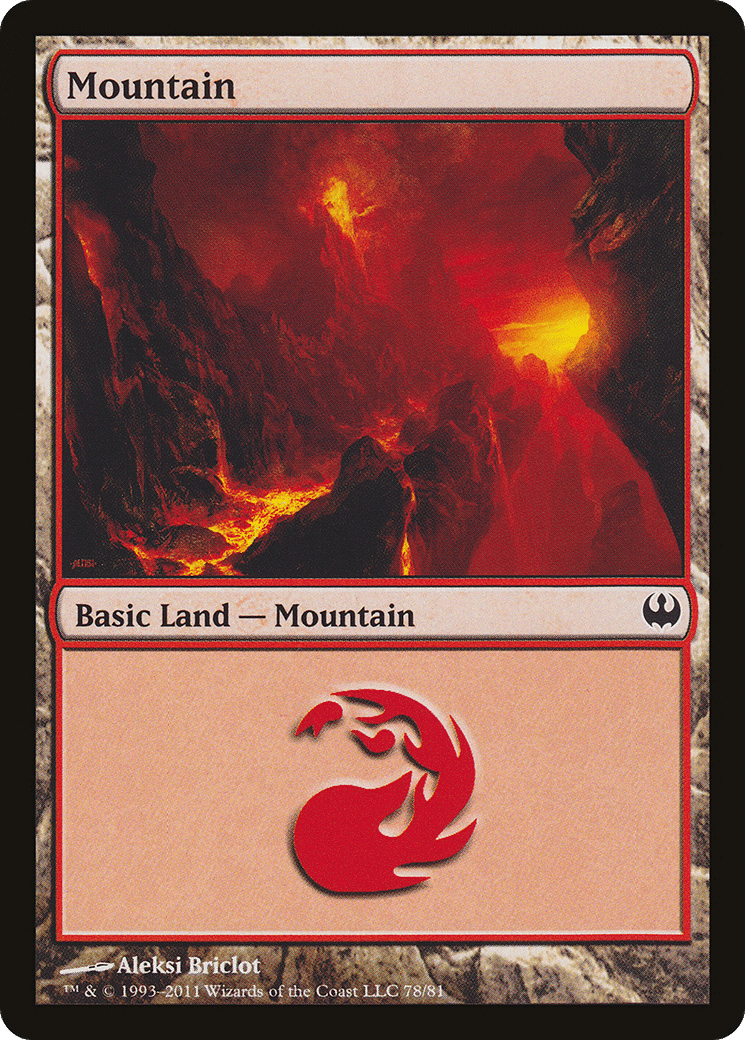 Mountain — Duel Decks: Knights vs. Dragons — Magic: The Gathering