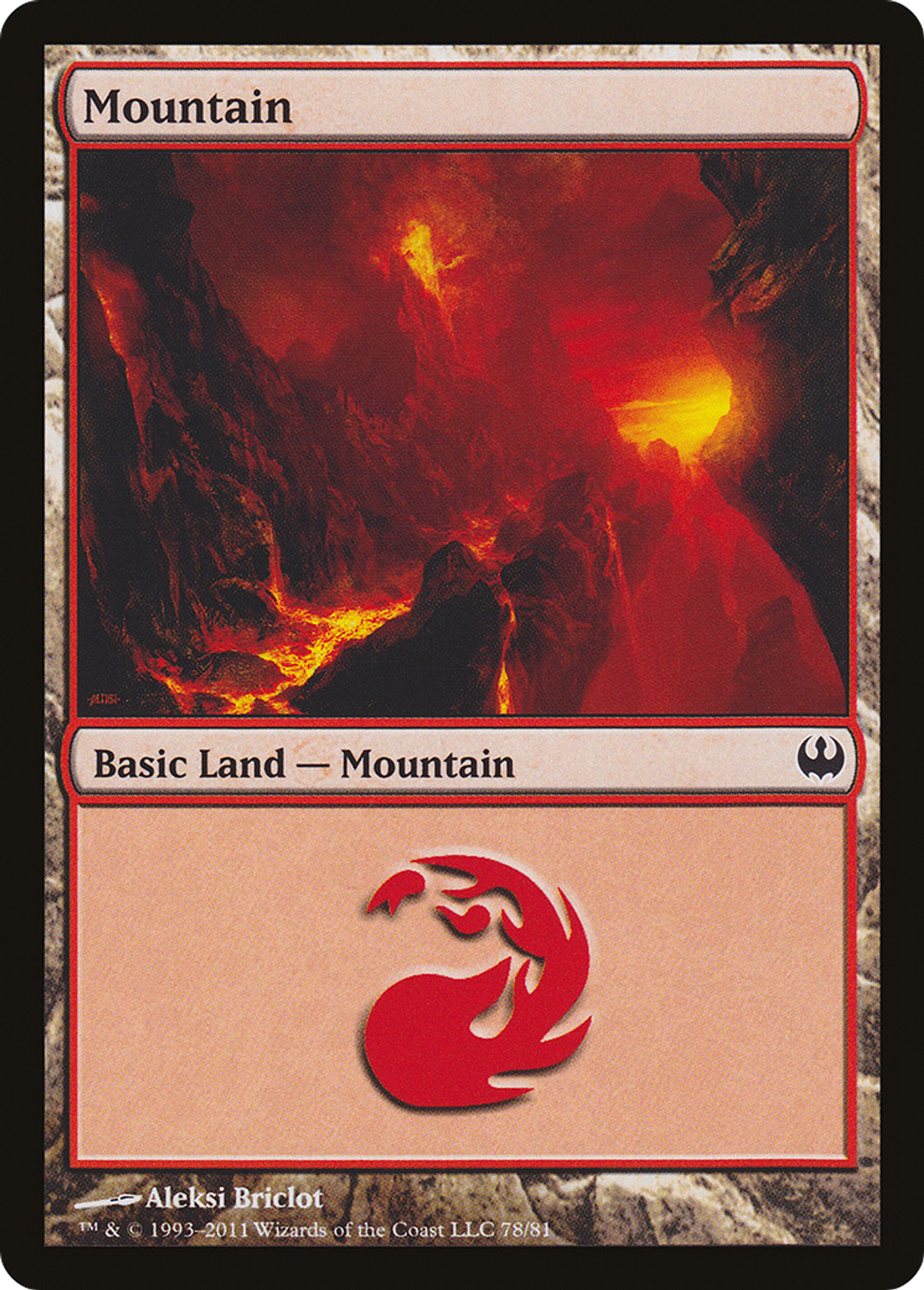 Mountain — Duel Decks: Knights vs. Dragons — Magic: The Gathering
