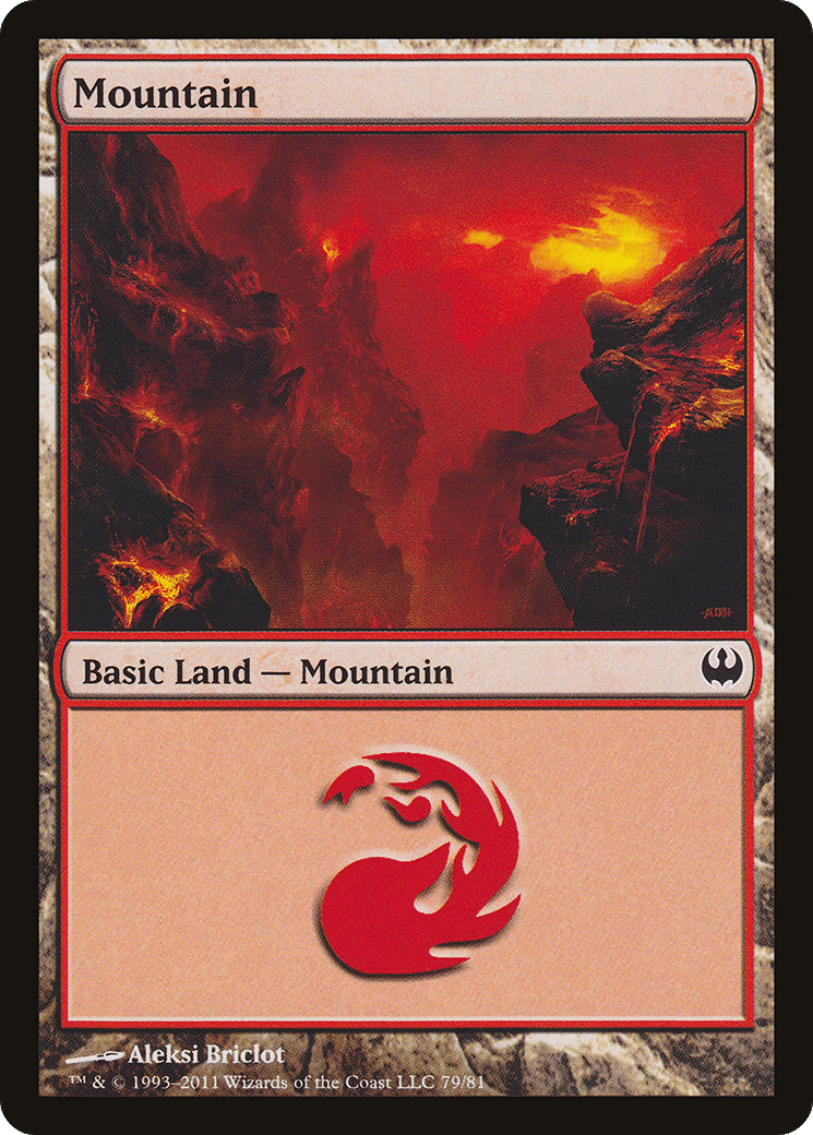 Mountain — Duel Decks: Knights vs. Dragons — Magic: The Gathering