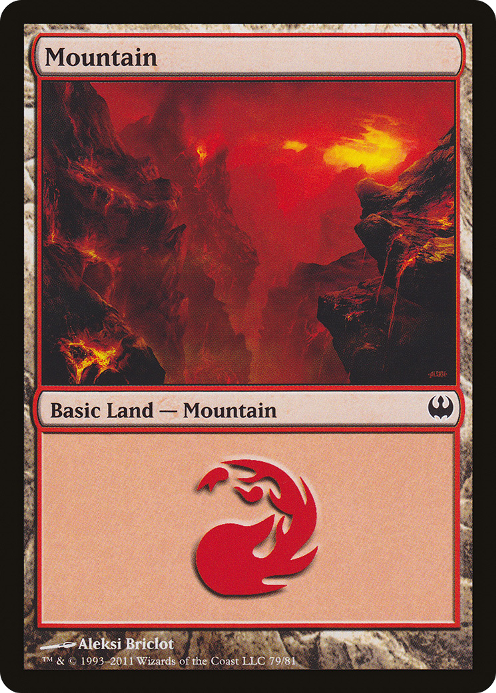 Mountain — Duel Decks: Knights vs. Dragons — Magic: The Gathering