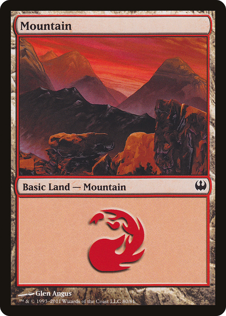 Mountain — Duel Decks: Knights vs. Dragons — Magic: The Gathering